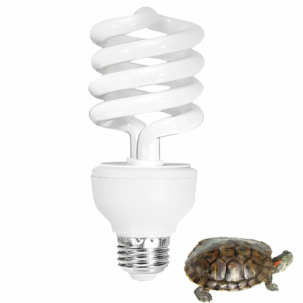 UVB lampa terrarium, 26 W UVA UVB 10.0 lampa UVB terrarium, E27 lampa UV dla gadów, do terrariów z gekonem lamparta, żółwie, bartagame, innych gadów i płazów