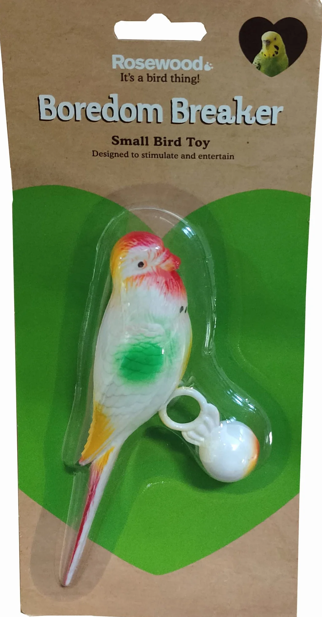 Rosewood 'Boredom Breaker Life Size Budge' zabawka dla ptaków