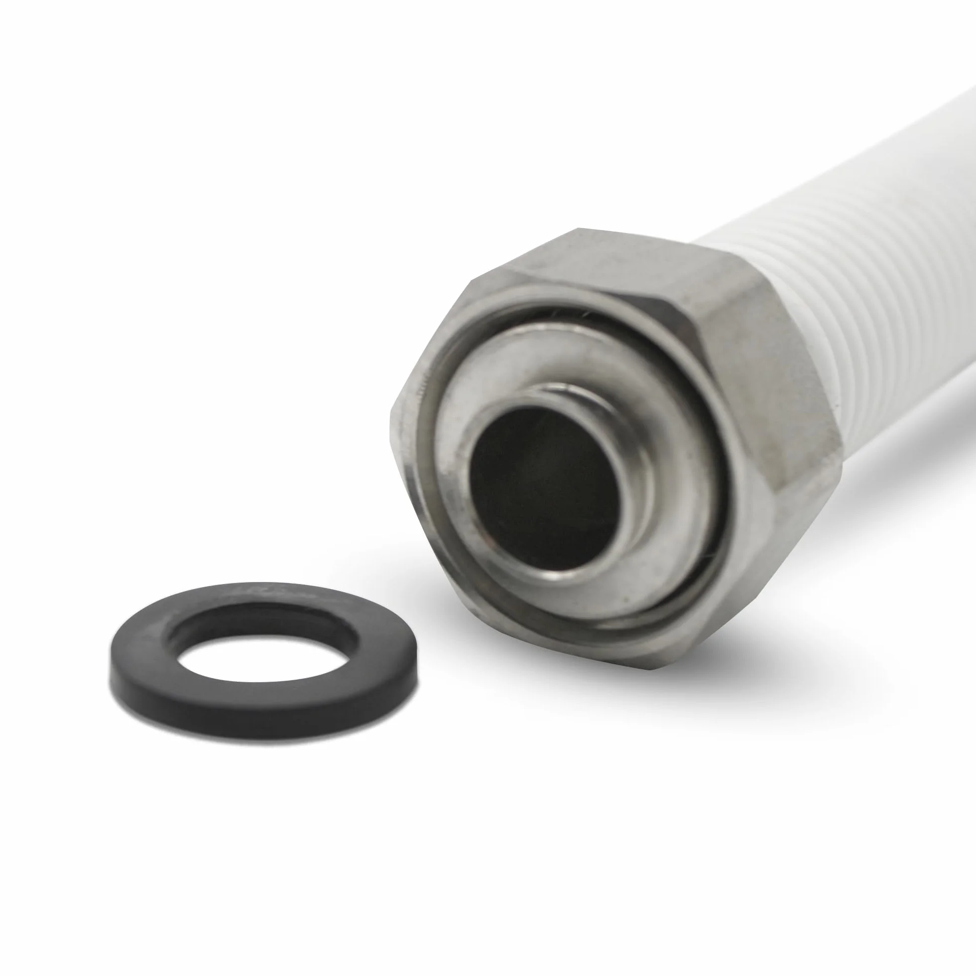 DOJA Barcelona Wysuwana rura gazowa H-H 1/2 | 200-340 mm | 1 sztuka | elastyczny wąż gazowy metan/butan / do pieca, kotła, klimatyzatora, elastyczna butla gazowa zewnętrzna