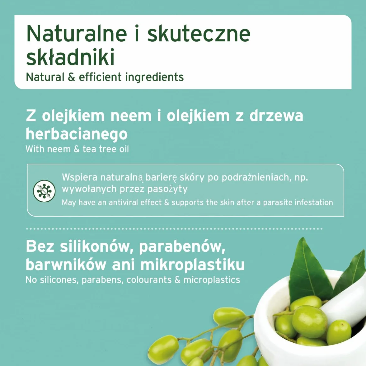 AniForte Neemoil szampon dla psów 500 ml przeciw swędzeniu, roztoczom, pchłom, kleszczom