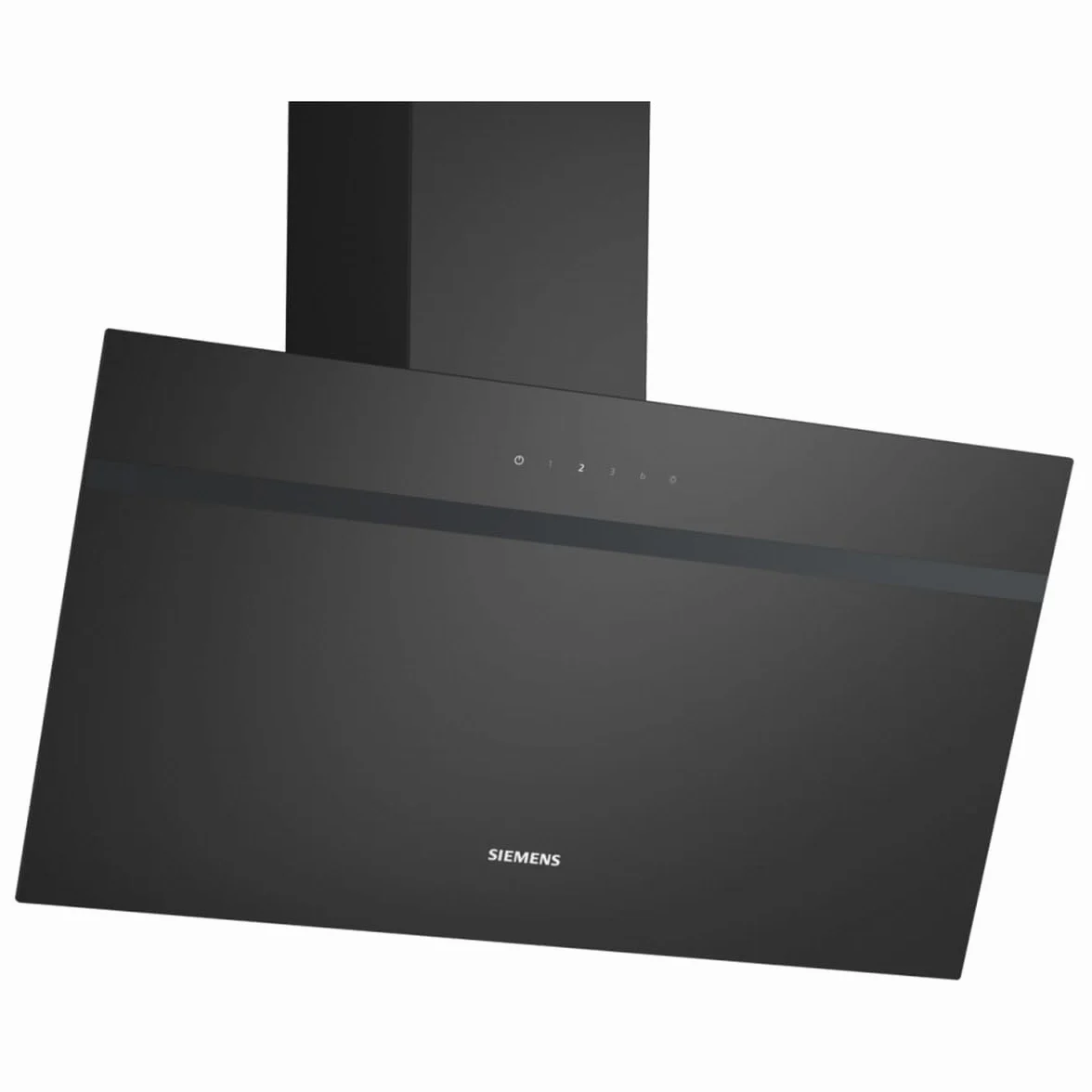 Siemens LC65KDK60 iQ100 okap kuchenny do montażu na ścianie, szerokość 60 cm, intensywny poziom, oświetlenie LED, touchControl, metalowy filtr przeciwtłuszczowy, czarny