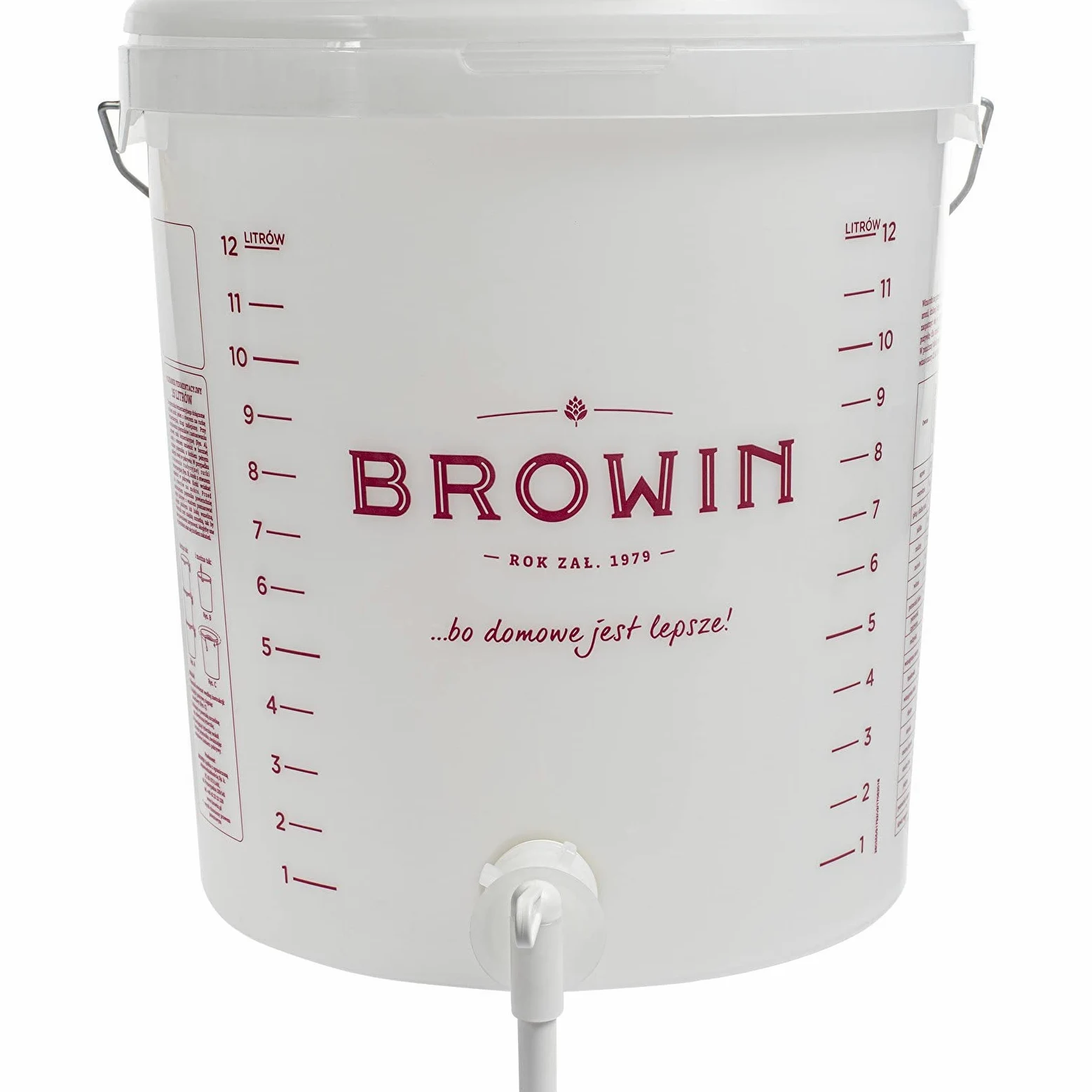 Browin Pojemnik fermentacyjny, tworzywo sztuczne, biały, 15 l
