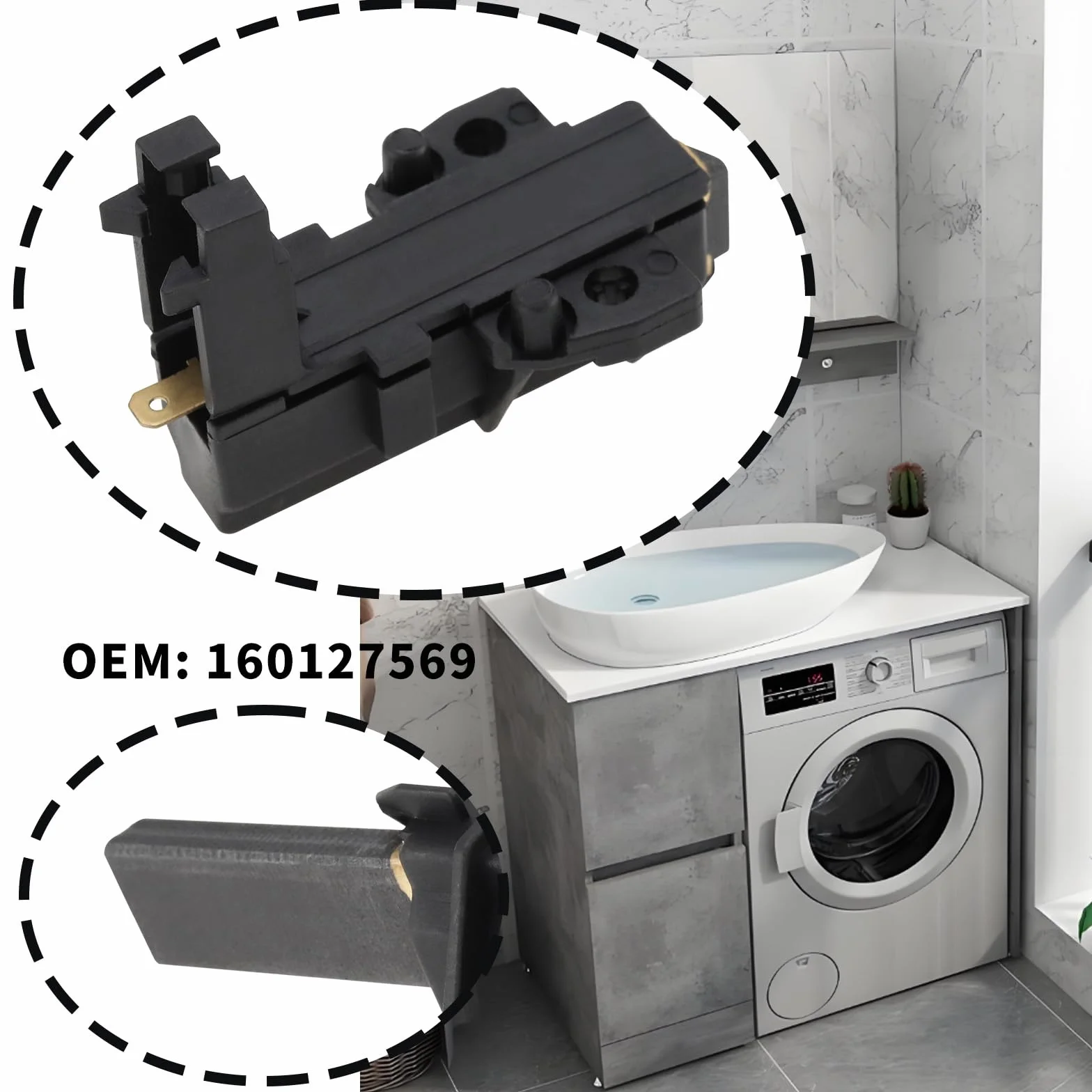 OTOTEC 2 szt. szczotki węglowe silnik węglowy z uchwytem 5 x 13,5 x 32 mm 160127569 kompatybilne z CESET MCA52/64-148 Series MCA61/64-148/BC1/ZN1/KT16/ MCA 38/64-148/IE
