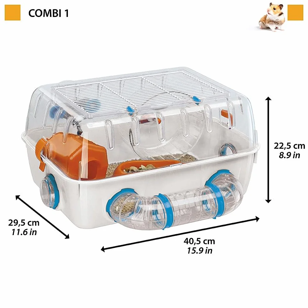 Ferplast COMBI 1 Innowacyjna klatka dla chomika 40,5 x 29,5 cm