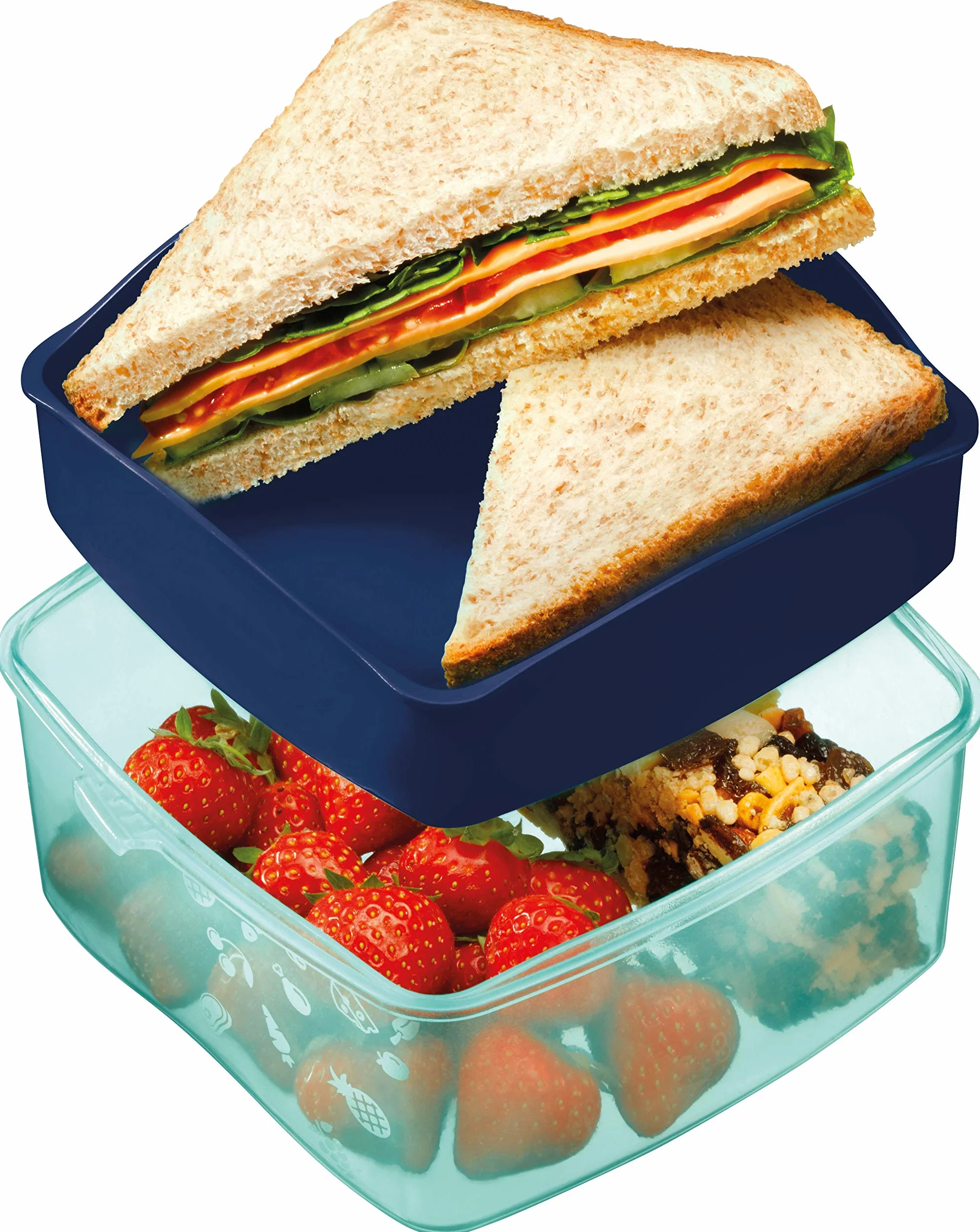 Maped 870104 Pudełko na Lunch, Niebieski, 153 x 170 x 86.8 mm
