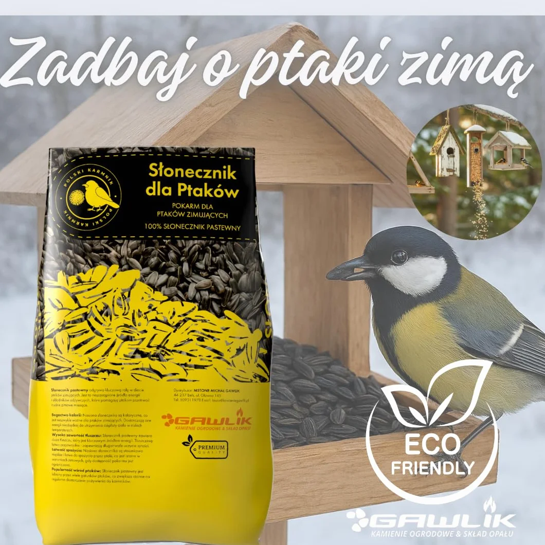 Słonecznik Czarny Dla Ptaków Karma 5kg