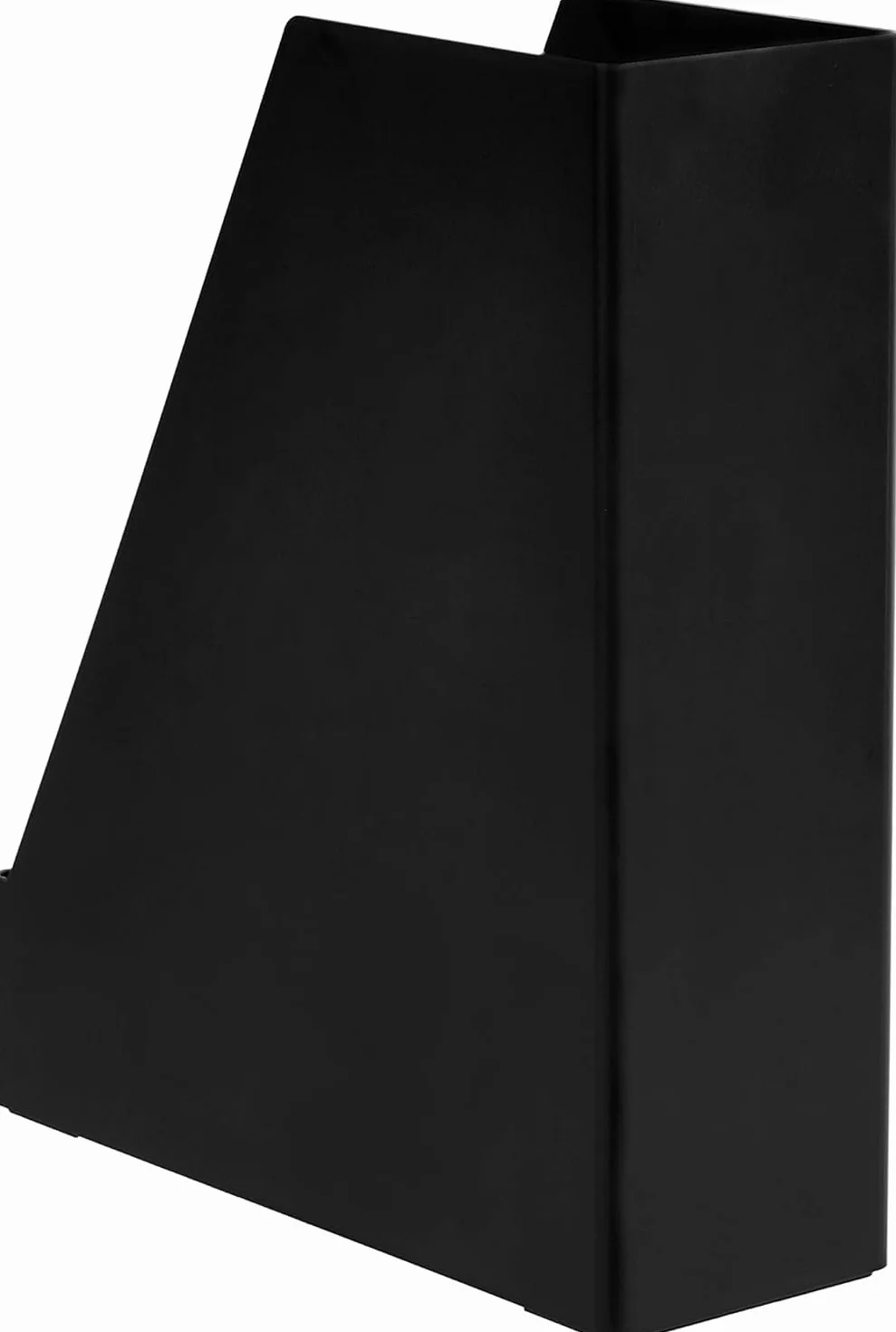 Amazon Basics Organizer na biurko, plastikowy, stojak na czasopisma, czarny, zestaw 2 sztuk