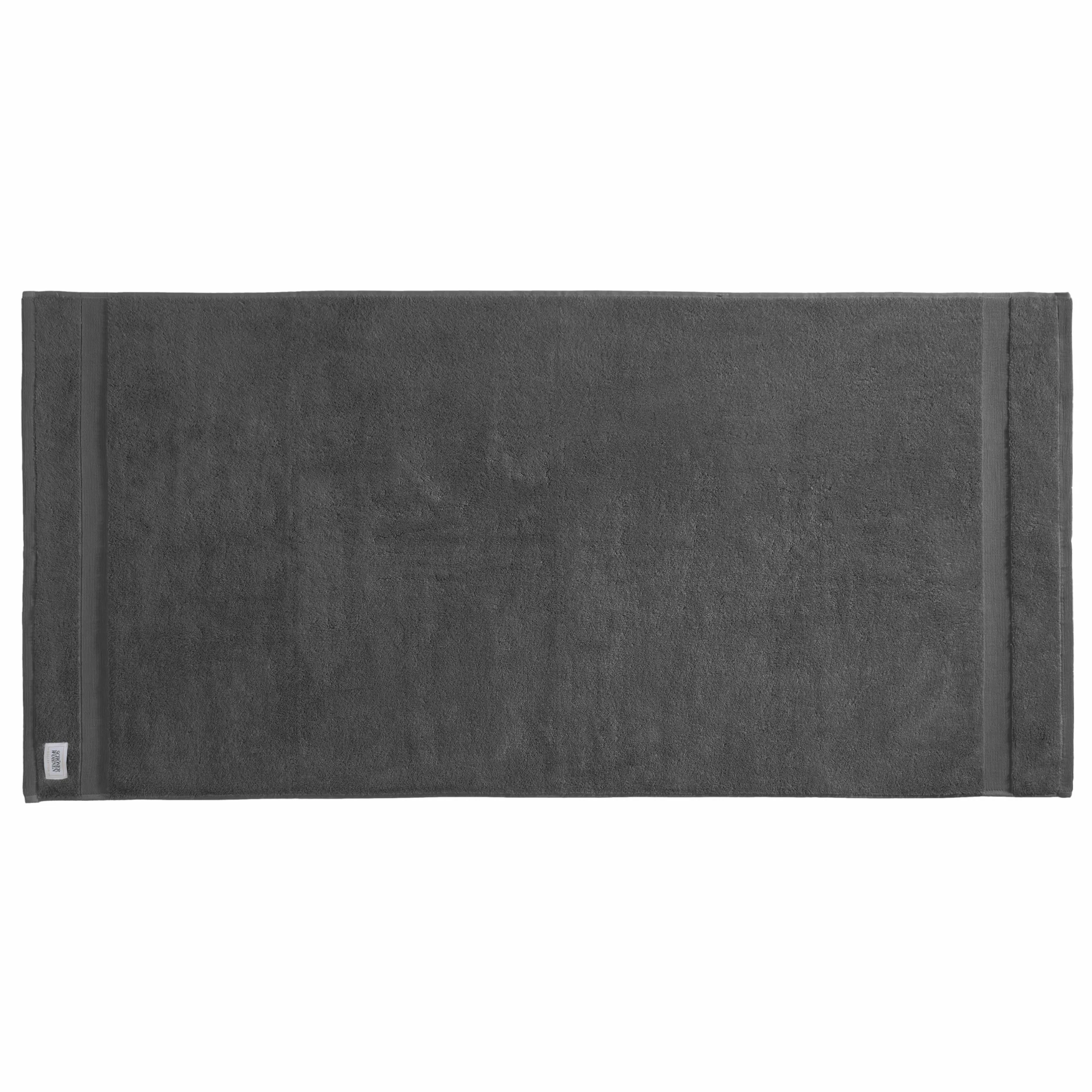 SCHÖNER WOHNEN 2-częściowy zestaw ręczników kąpielowych premium 70 x 140 cm – chłonne – luksusowe ręczniki kąpielowe antracytowe – 100% bawełna – puszyście miękkie – można łączyć jako zestaw ręczników