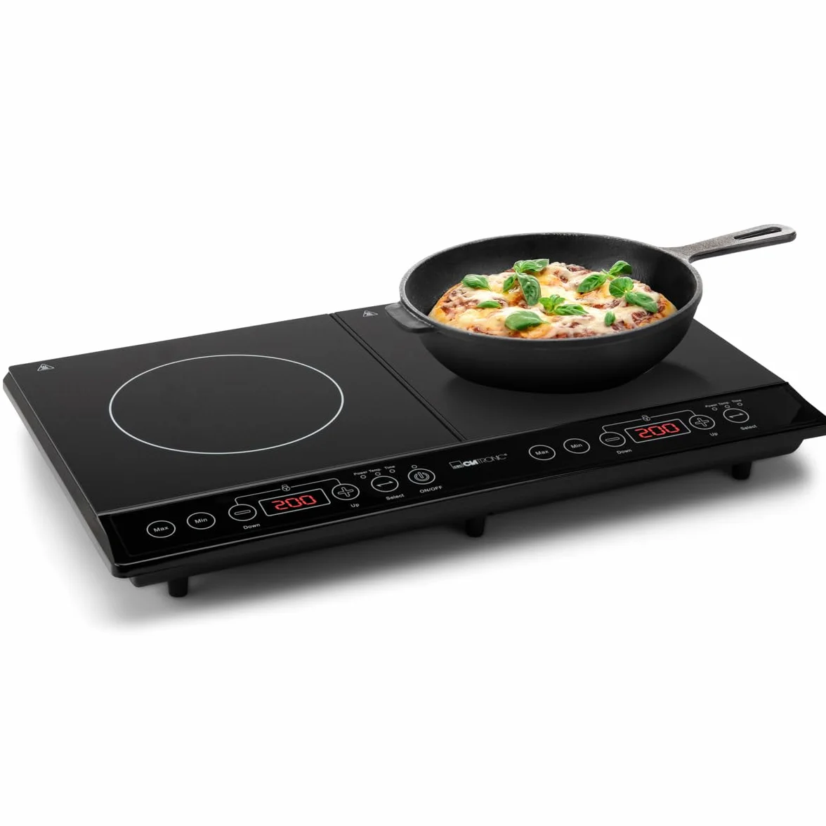 Clatronic DKI 3609 płyta kuchenna elektryczna, ceramiczna, 60 cm, technologia indukcyjna, ECO-Save, czarna
