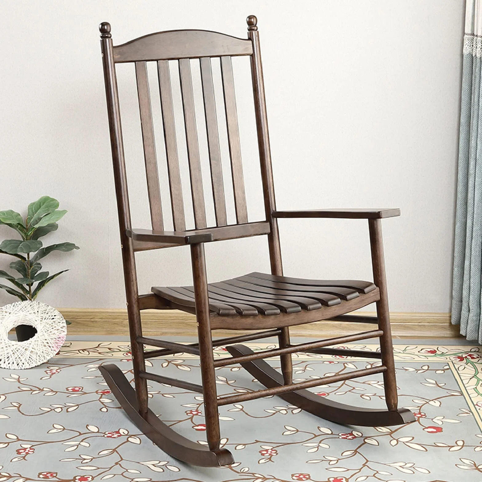 Rocking chairs,wooden rocking chair,outdoor rocking chairs,outdoor wooden rocking chair,With oversized high back and large seating surface, it is suitable for garden, lawn, patio porch, fire pit (Col