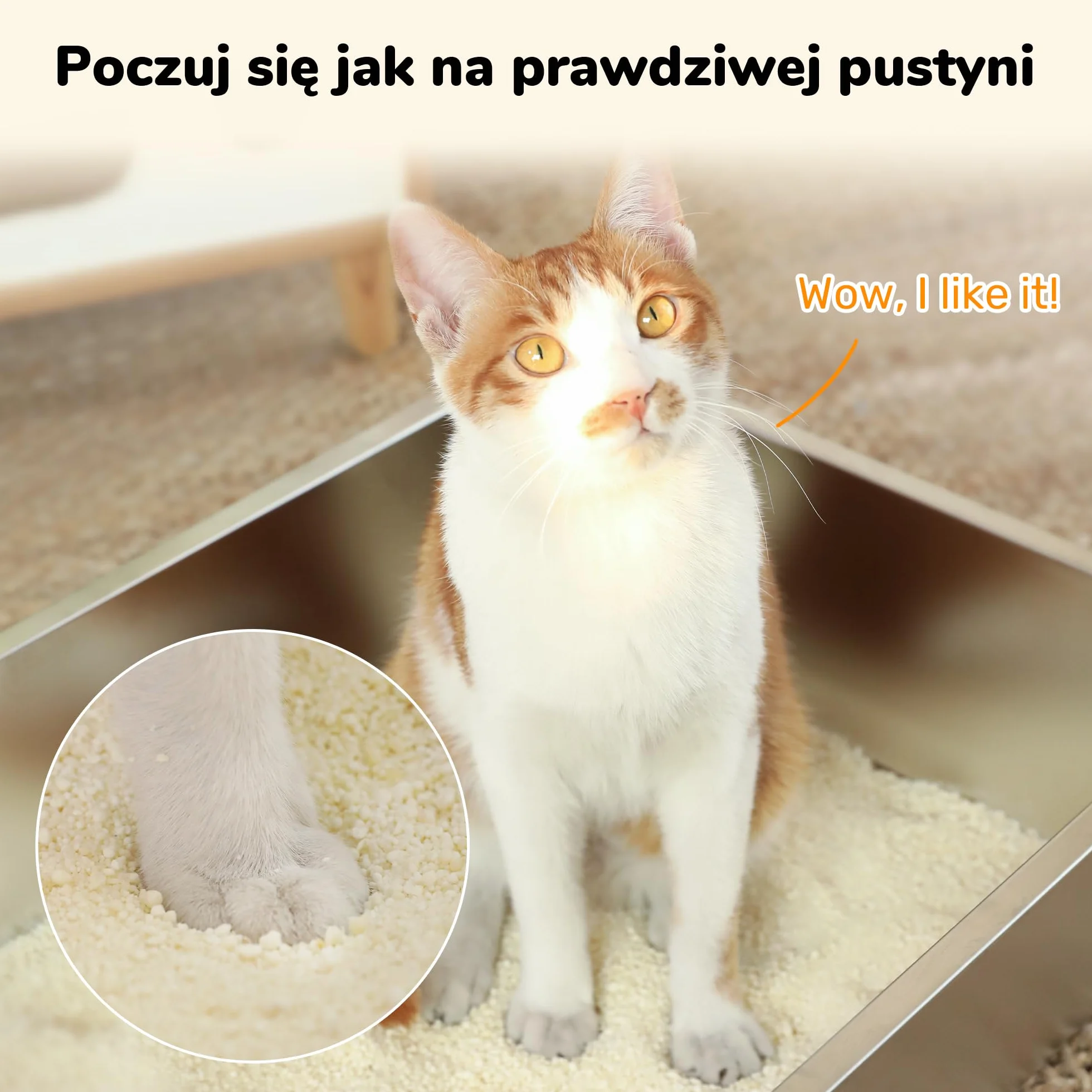 FUKUMARU Cassava Cat Litter, zbrylający się żwirek dla kota, naturalny, bezzapachowy, 6lb x 4bags