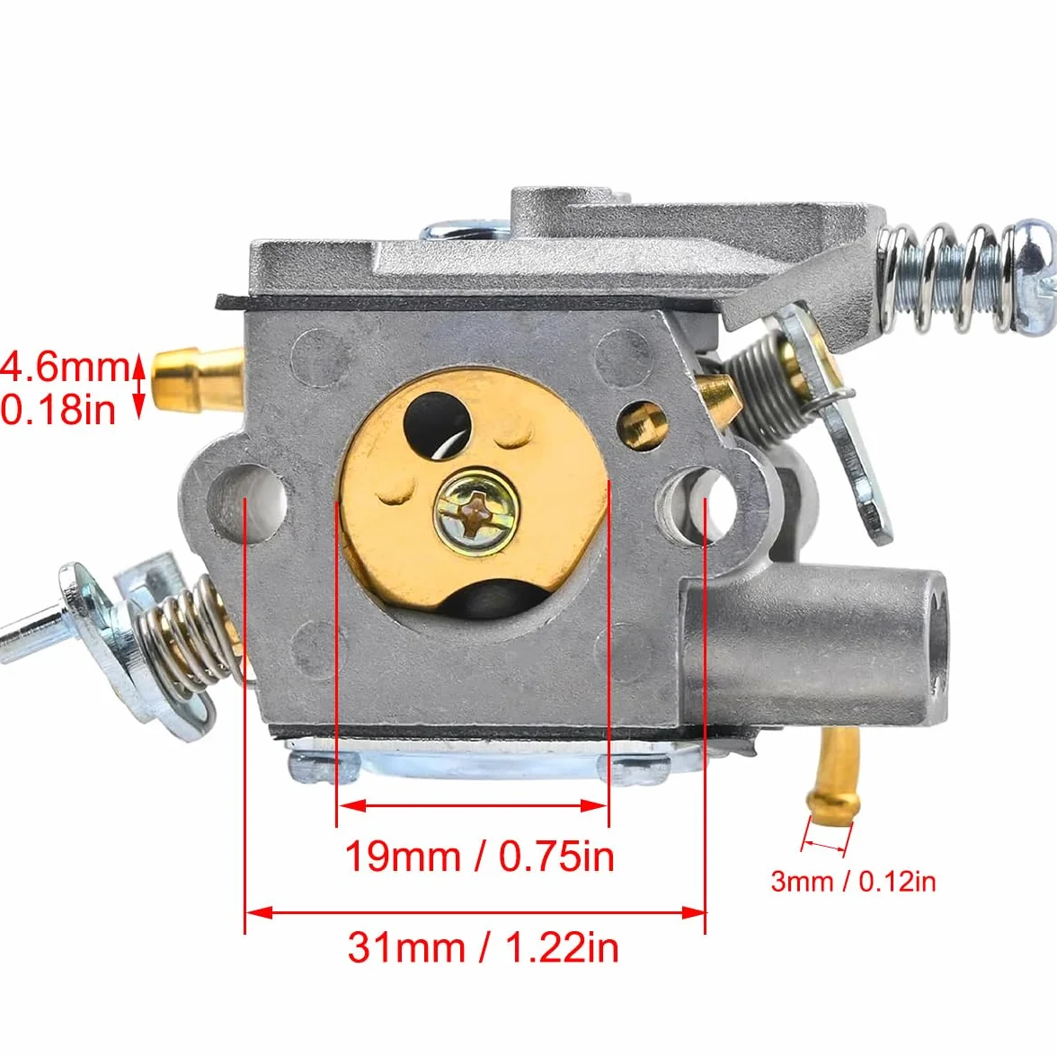 ZAMDOE Gaźnik do Husqvarna 584901401 525L 525LS 525LST 525ES 325HE3 325HE4 525RXT podkaszarka z żarówką rozrusznika filtr paliwa, narzędzie do regulacji gaźnika