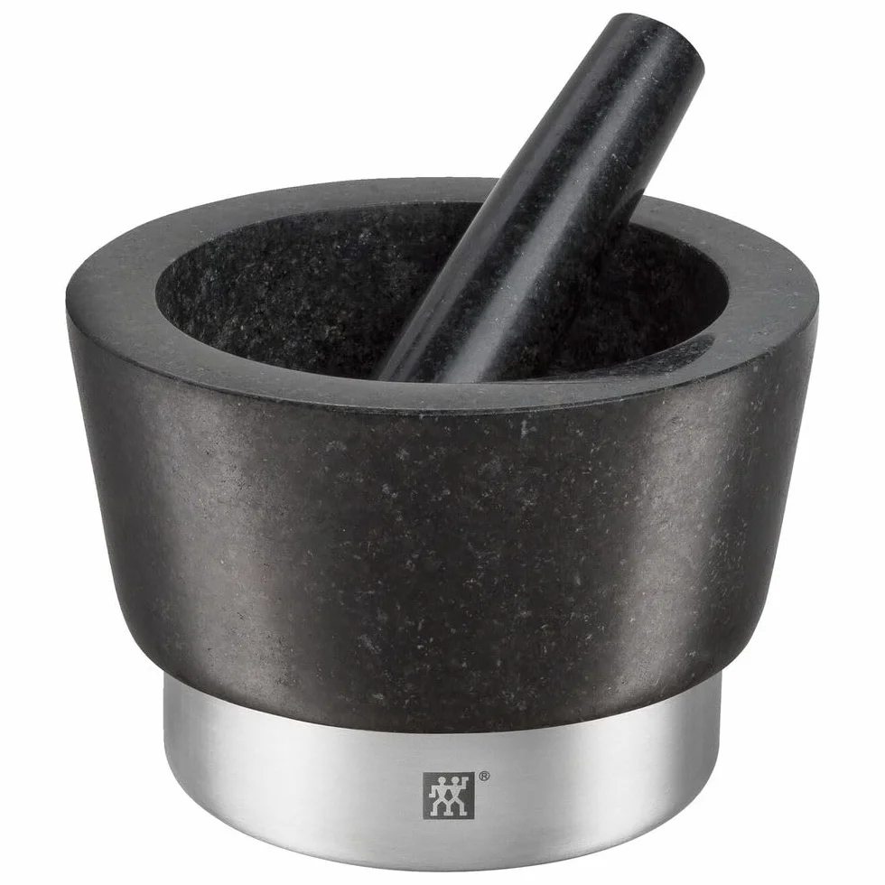 Zwilling Spices Mörser mit Stößel, ƒËœ 11 cm, Granit, Schwarz, 15 cm