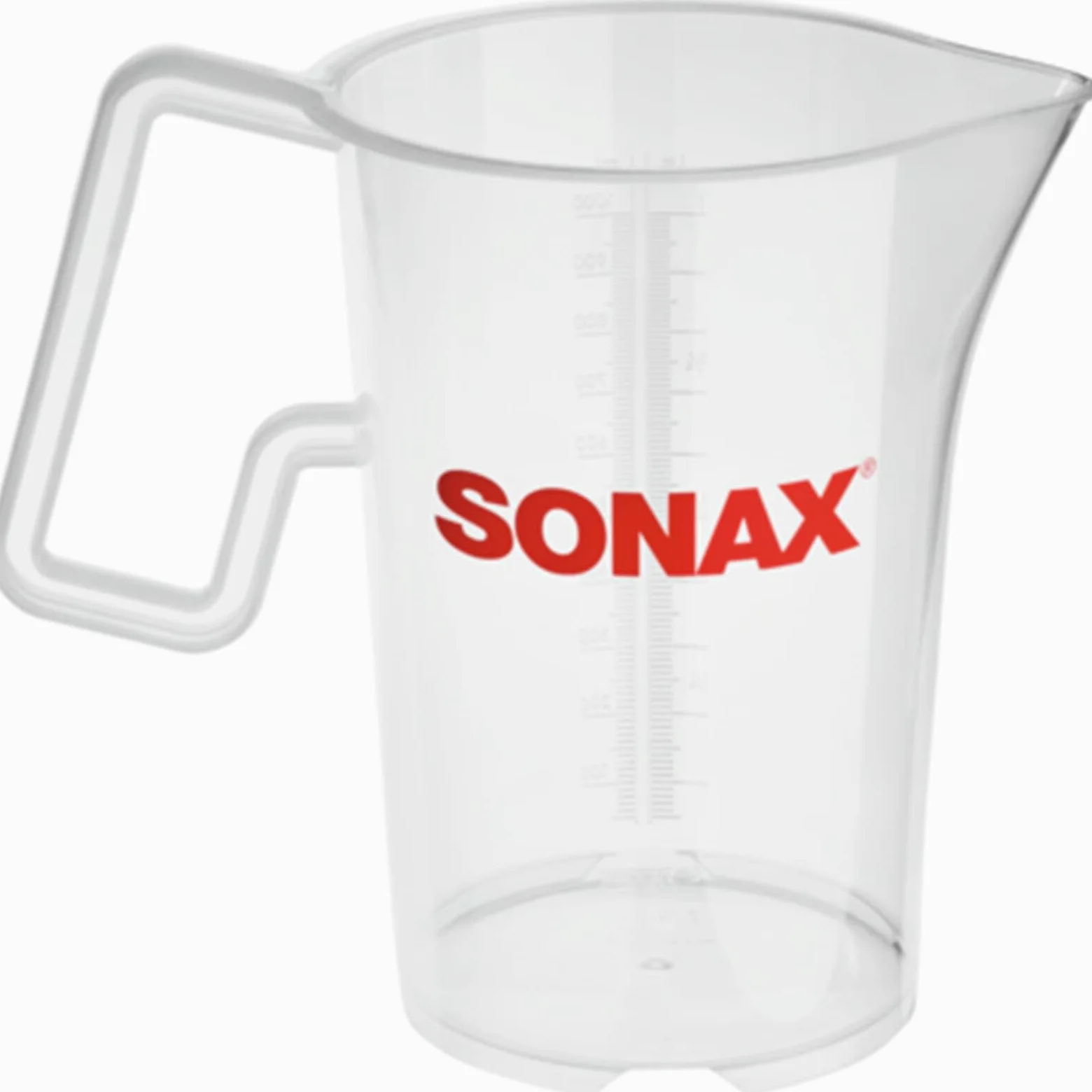 SONAX Kubek z miarką 1 litr (1 sztuka) do bezpiecznego dozowania oraz przelewania koncentratów czyszczących itp. | nr art. 04982000
