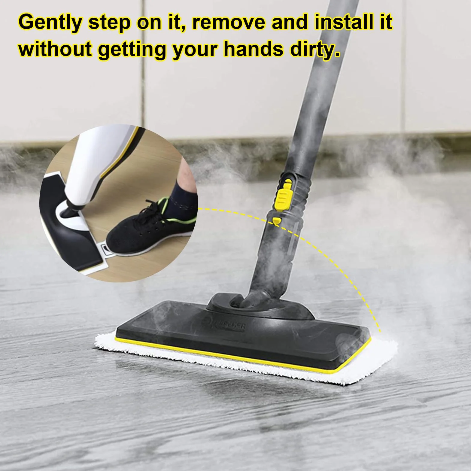 Zestaw 7 ściereczek z mikrofibry kompatybilnych z Karcher Easyfix SC 1, SC 2, SC 3, SC 4, SC 5 środek czyszczący, czapki z mikrofibry do czyszczenia parą