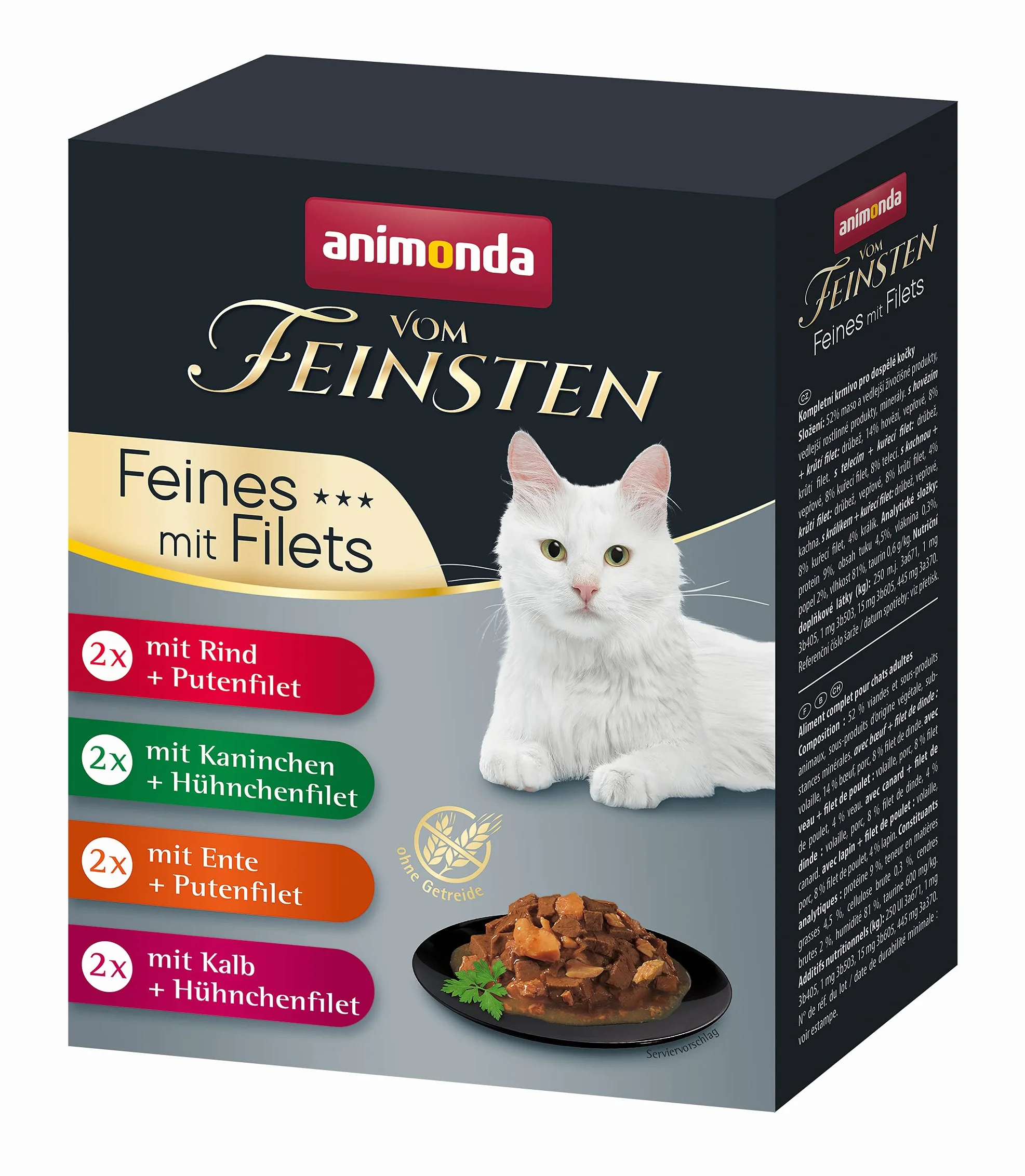 Animonda Vom Feinsten Karma dla Kotów, Mix Smaków, 8 x 85 g