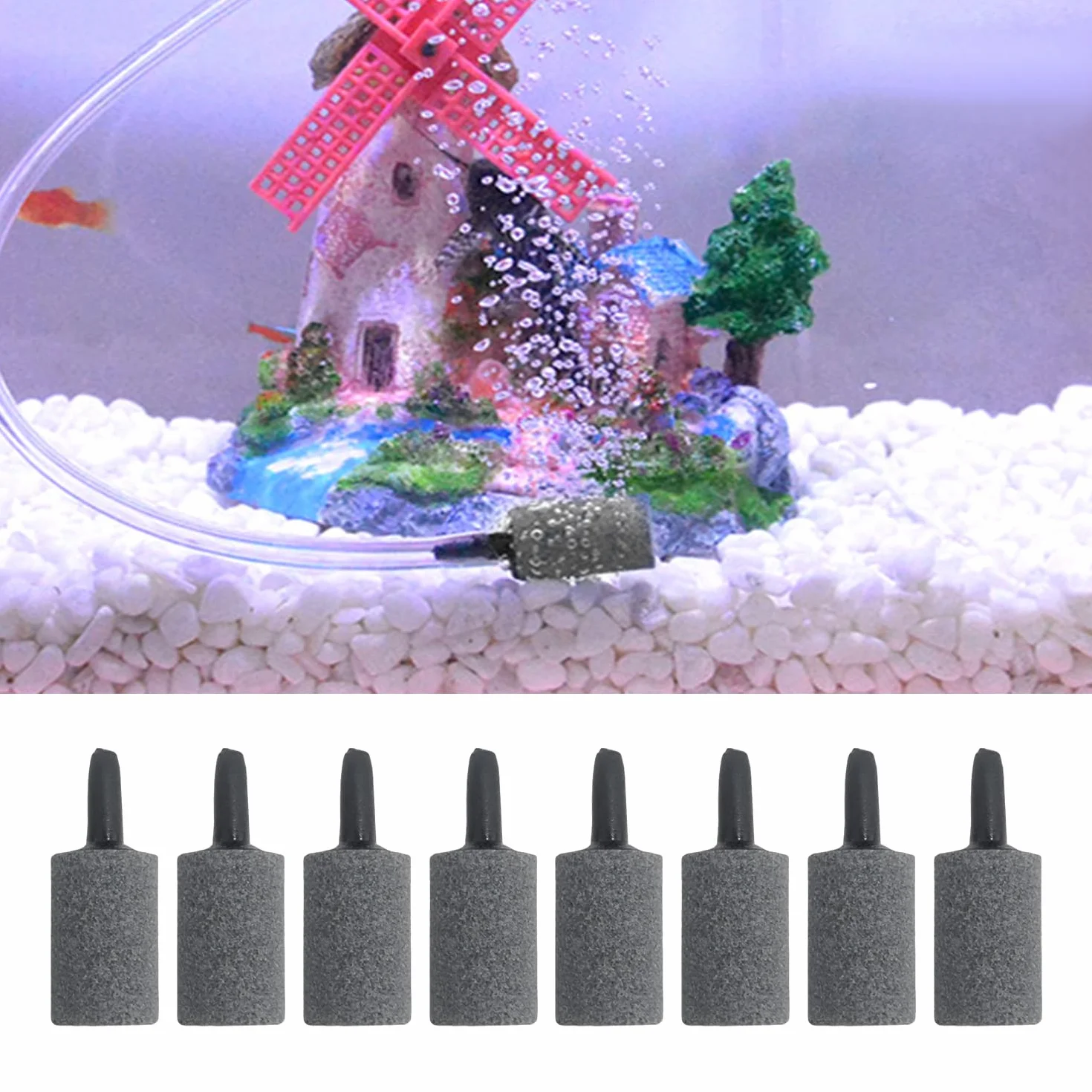 Cylindryczny Kamień Ryby Atomizer Bubble Tanks Fish Narzędzia do Zwalniania Pęcherza