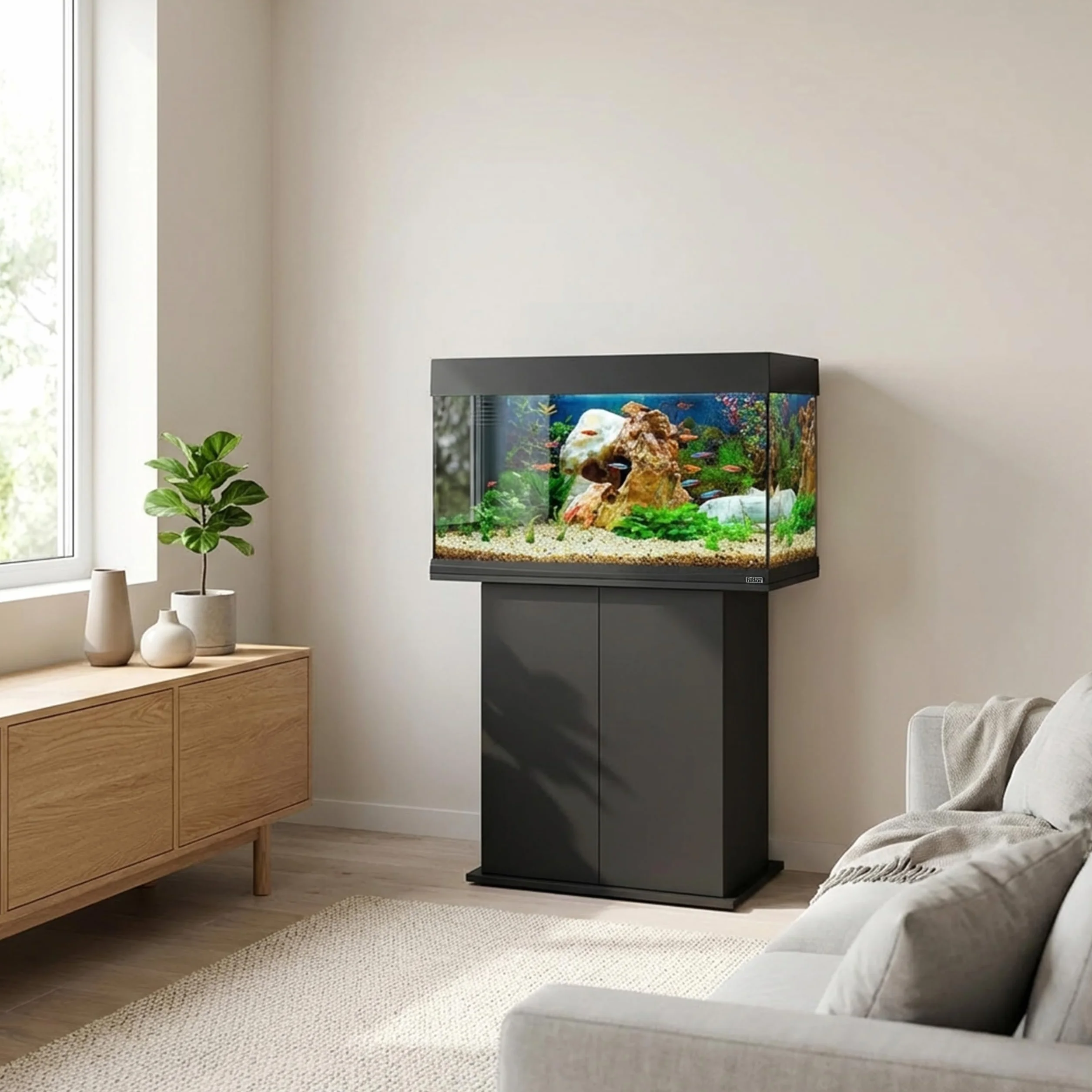 Ferplast szafka do akwarium DUBAI 80 81x36x73 cm czarna
