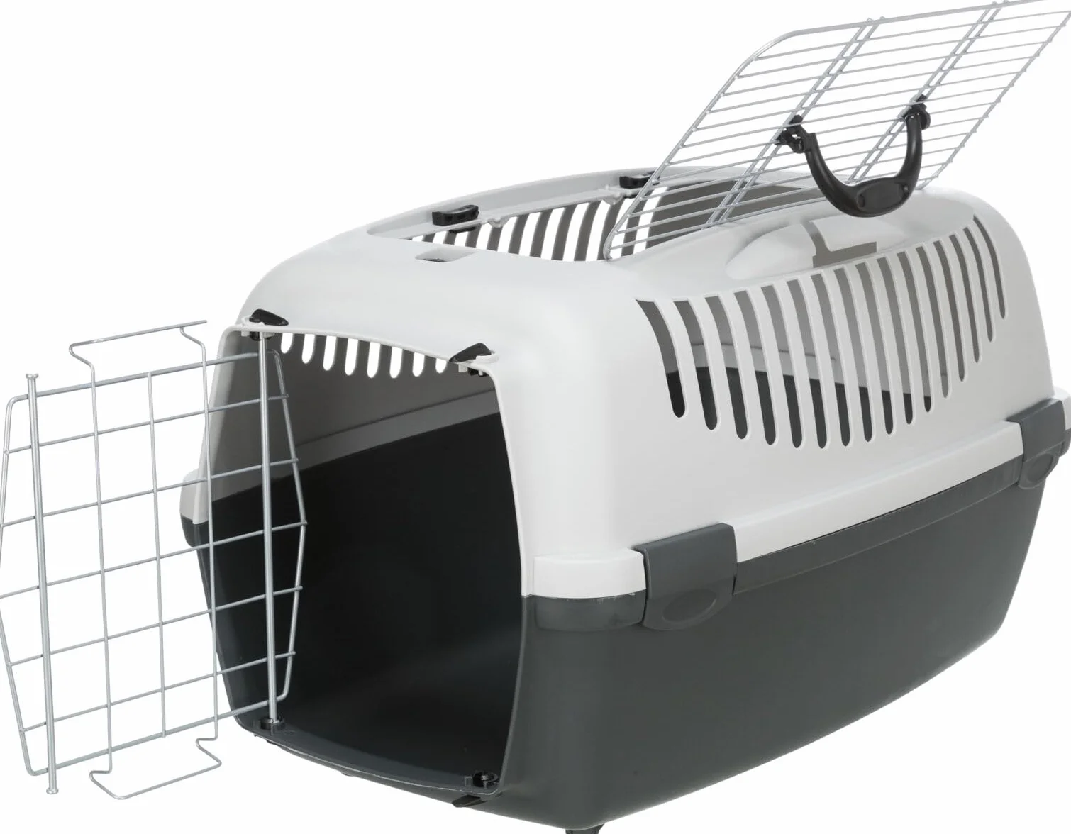 Trixie Pudełko Transportowe dla Zwierząt 40x38x61 cm 12 kg Ciemnoszary
