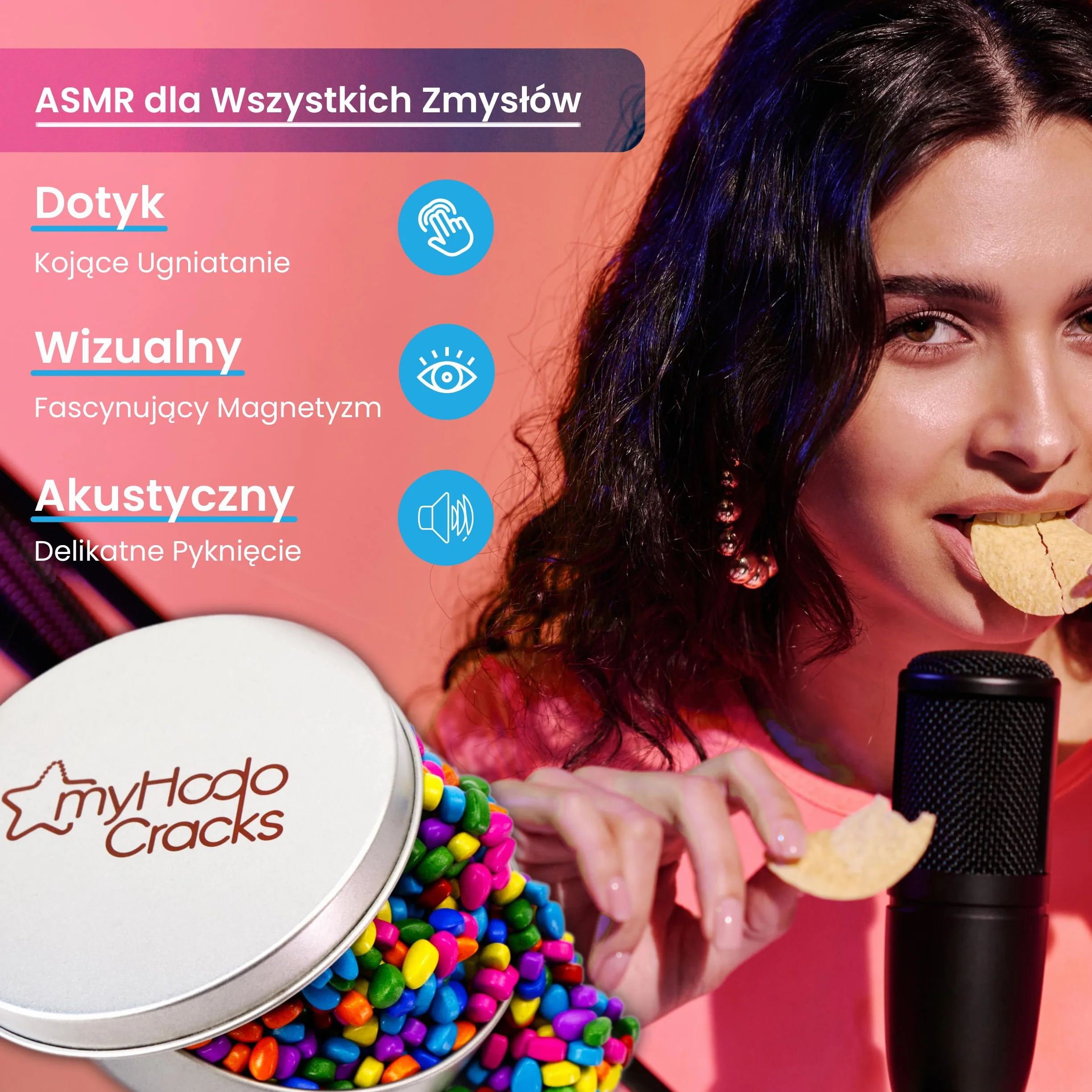 myHodo Crack Magnets Premium Set (1150+sztuk, 5-7 mm) - Kolorowe Kamienie Magnetyczne (Umiarkowana Siła) | Idealny Pomysł na Prezent | Wszechstronne Magnesy dlaKreatywności, ASMR i Redukcji Stresu