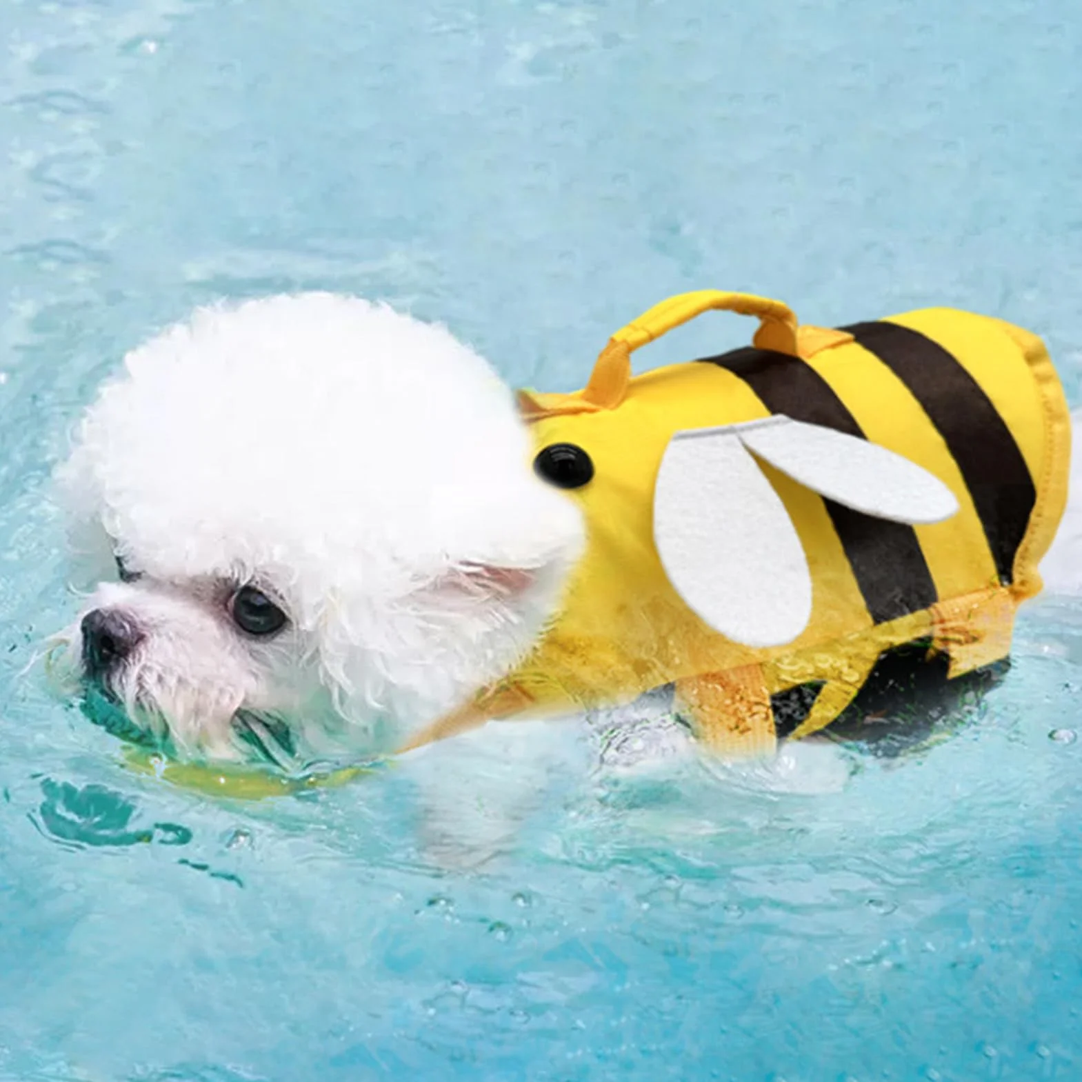Dog Swimming Vest Ripstop Waterproof Life Jacket with Safety Handle Adjustable Oxford Pet Water Safety Training