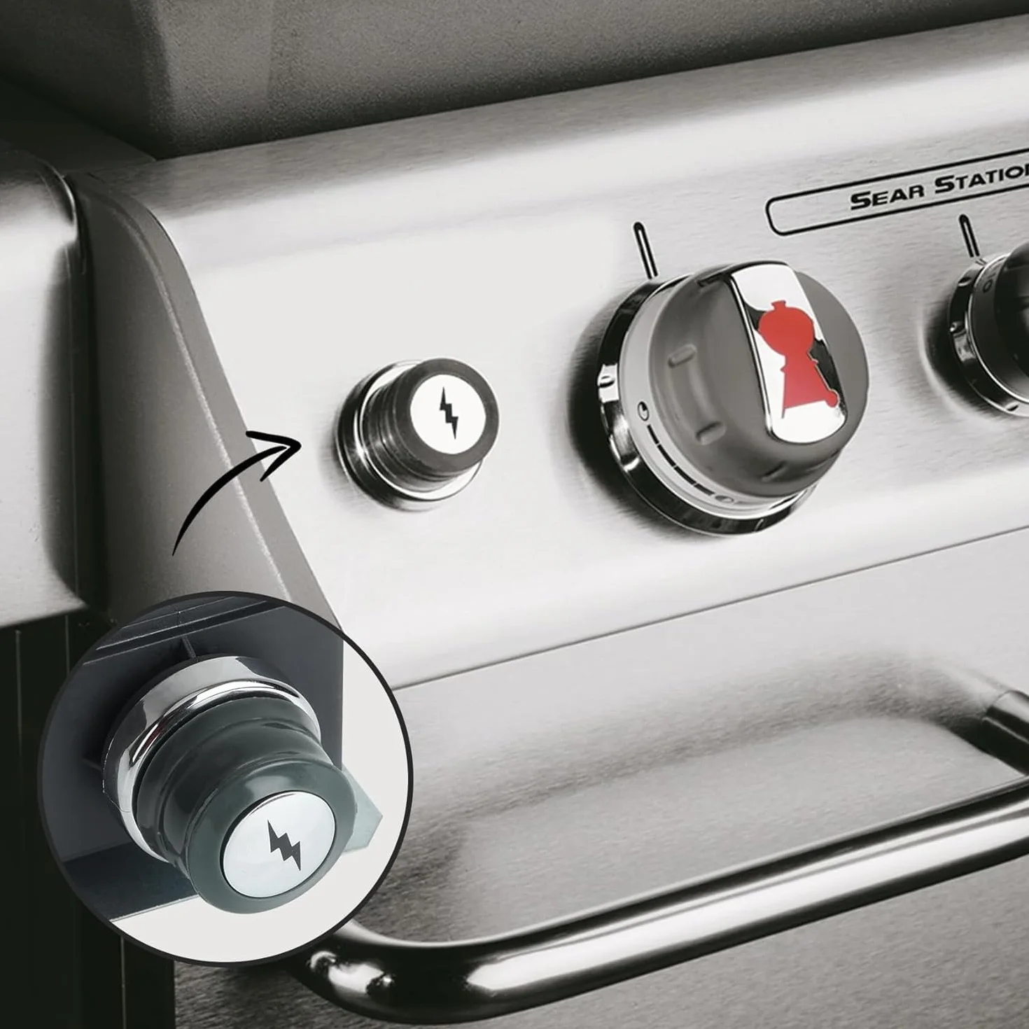 onlyfire Onyfire zestaw zapalników do grilla, pasuje do grilla gazowego Weber Genesis 300, seria 300