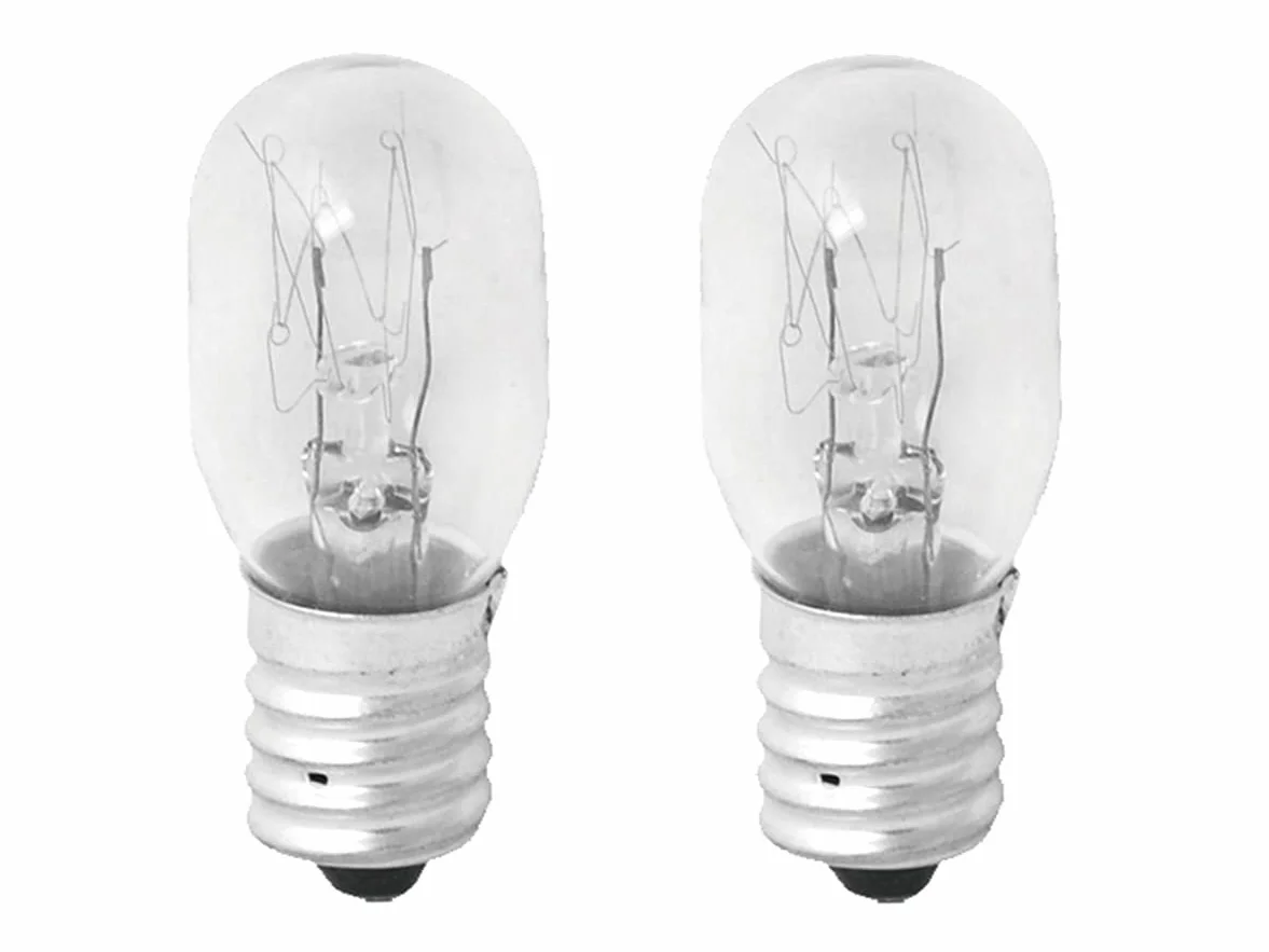 A2ZWORLD 2 sztuki żarówek na lodówkę E14 15 W 230 V, wymiana lamp halogenowych do lodówki 2800K 80LM z przezroczystym szkłem