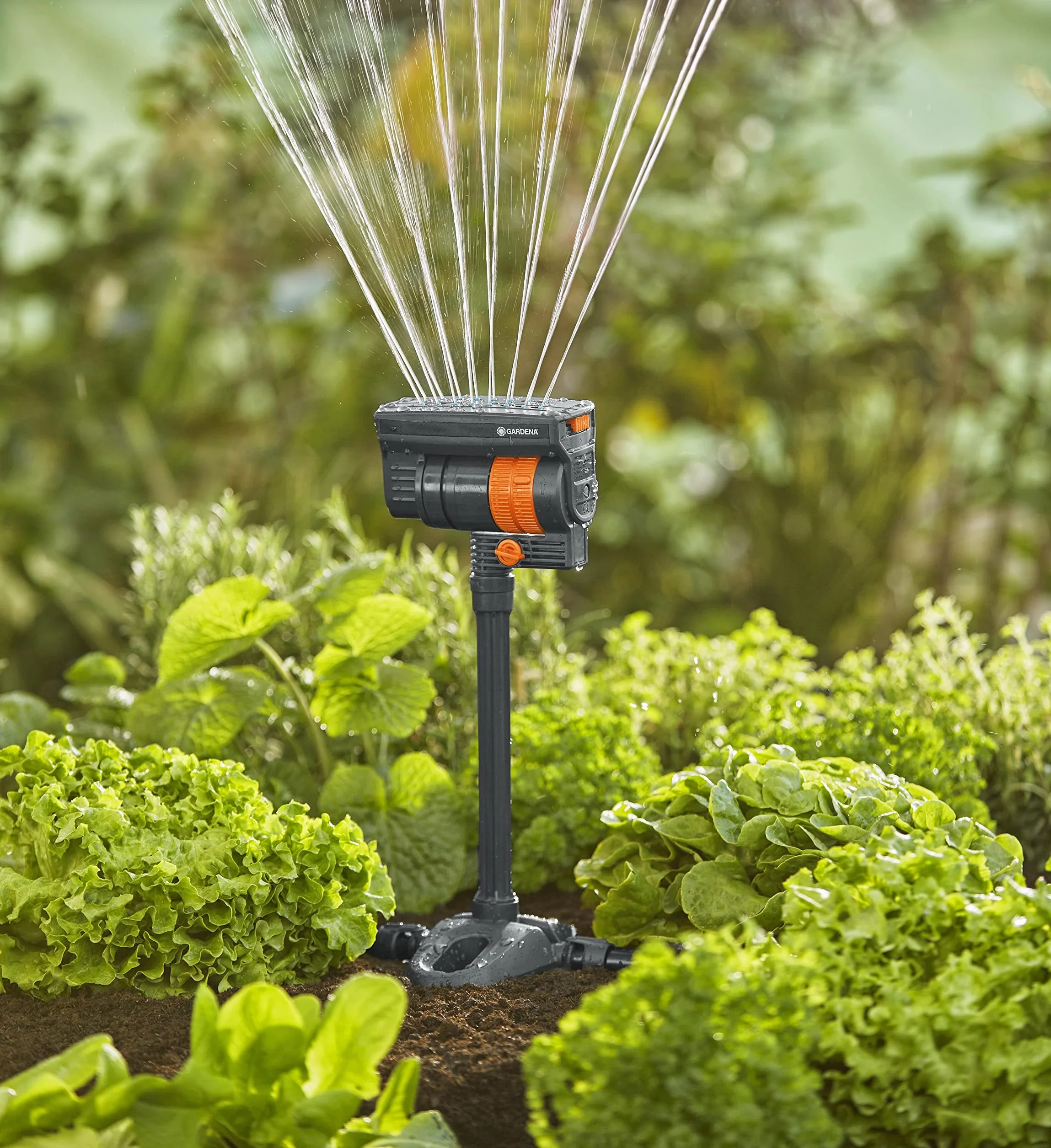 Gardena system Micro-Drip zraszacz czworokątny OS 90: Zraszacz do autom. systemu nawadniania, ustawianie do powierzchni prostokątnych do 90 m², technika połączeniowa Quick & Easy (13325-20)