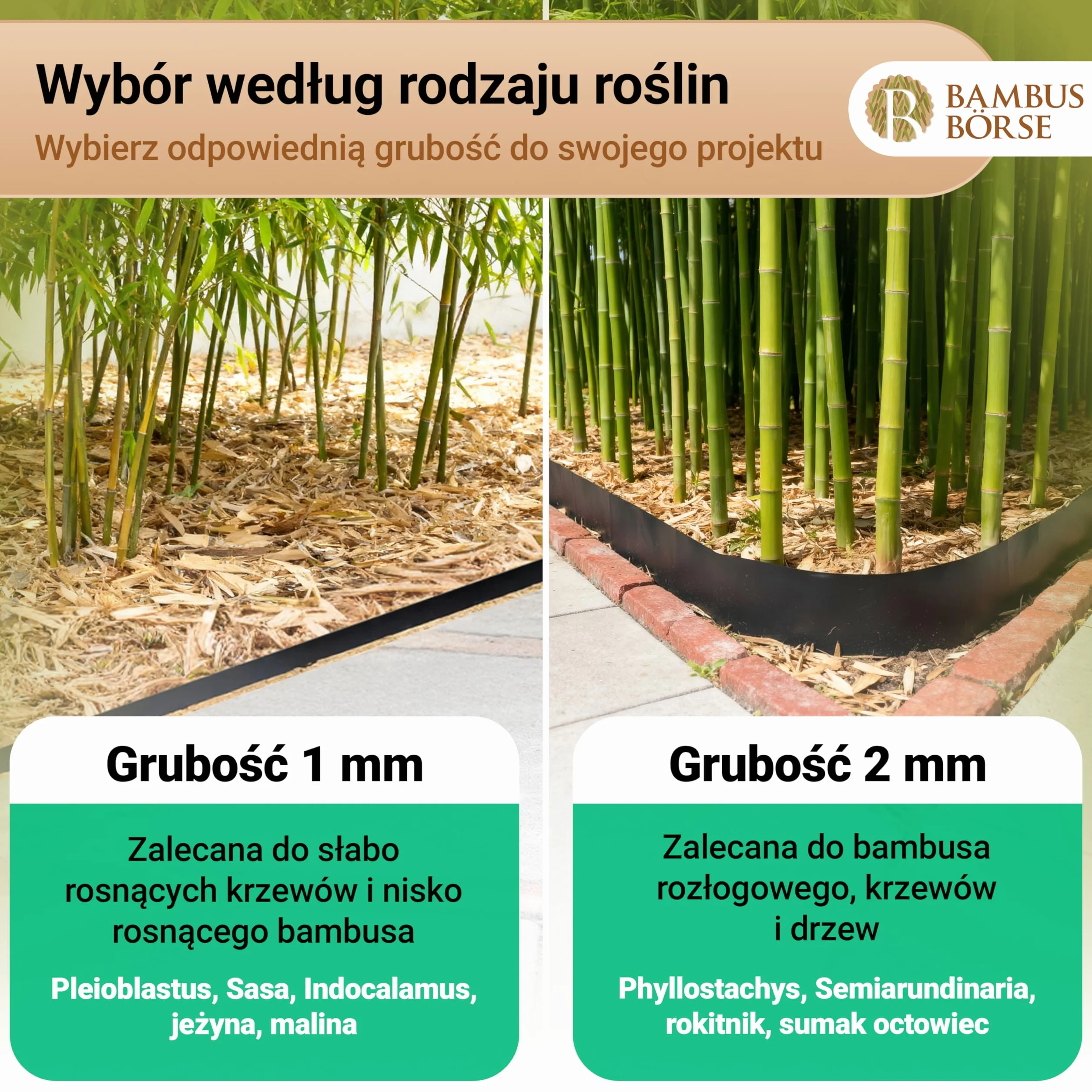 Ogranicznik korzeniowy Bariera kłącza grubość 2 mm, wysokość 70 cm, długość 7 metrów i szyna zamykająca