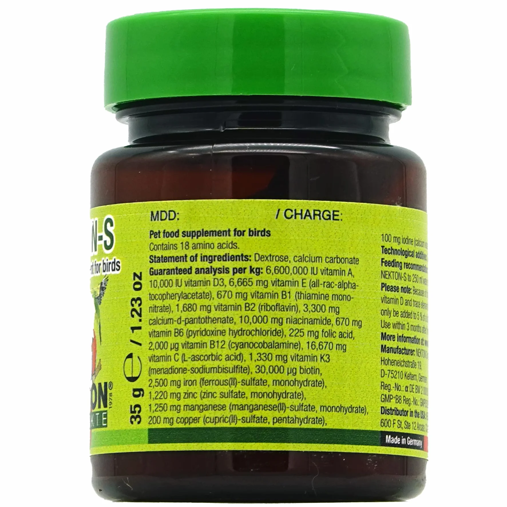 Nekton S Multi-witamina dla ptaków, 35 g