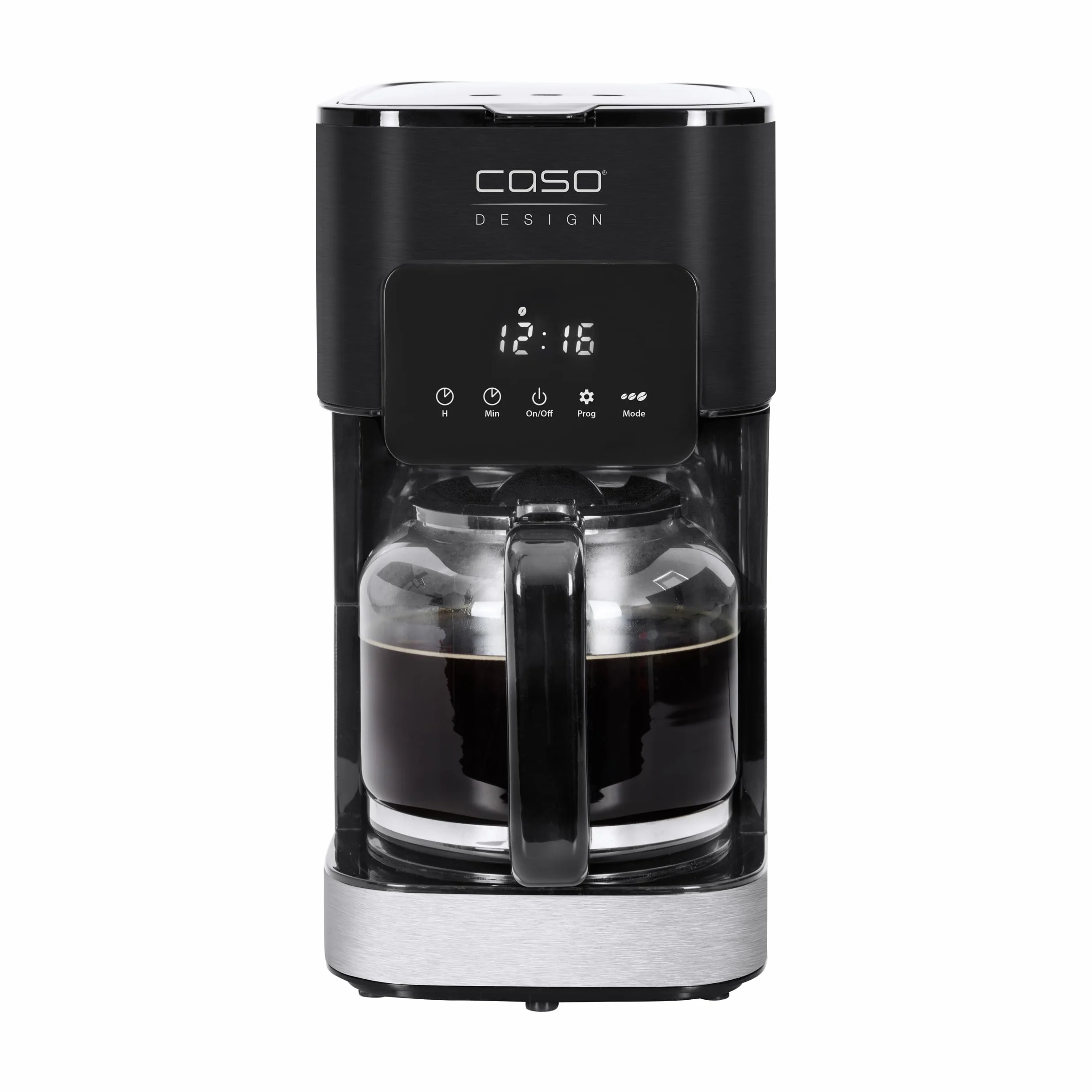 CASO Coffee Taste and Style ekspres do kawy z filtrem stałym, 1,5 l, optymalna temperatura zaparzania 92-96 °C, blokada kapania, zoptymalizowana głowica parzenia, stal nierdzewna, 12 filiżanek