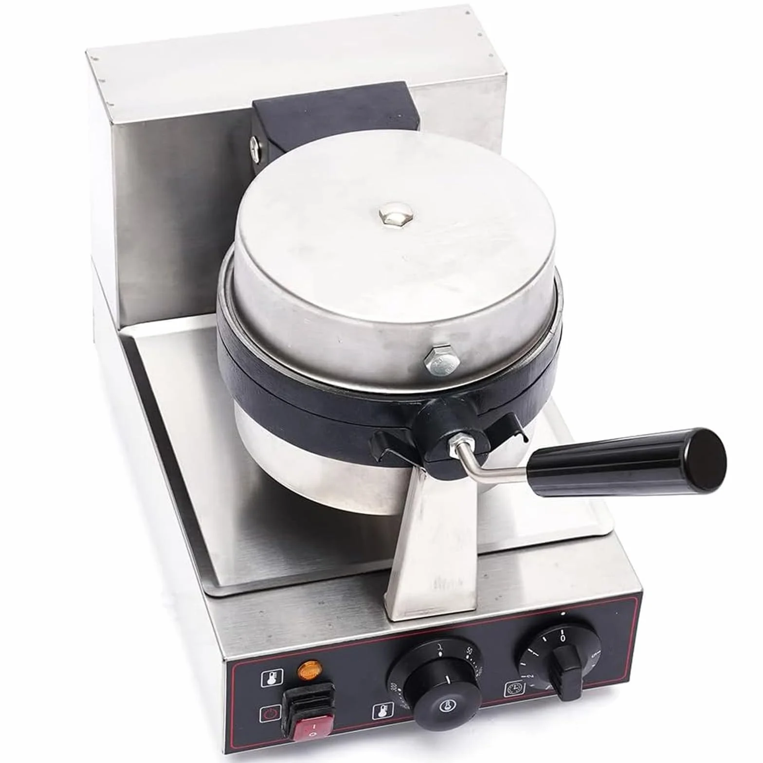Komercyjny ekspres do hamburgerów 1300 W, nieprzywierająca elektryczna prasa do panini, kontrola temperatury 50-300℃, dwustronne ogrzewanie, 5-minutowy timer Single