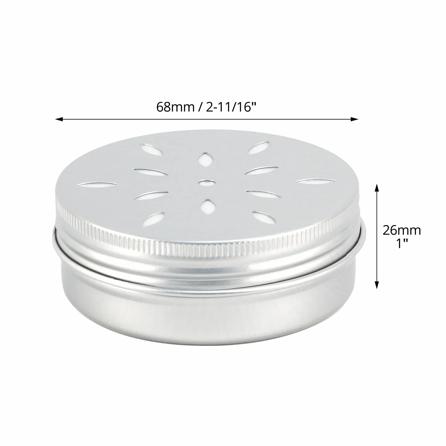 QWORK® Zestaw 10 aluminiowych puszek na zapachy dla pies z wentylacją, pojemniki zapachowe 60 ml do treningu pies