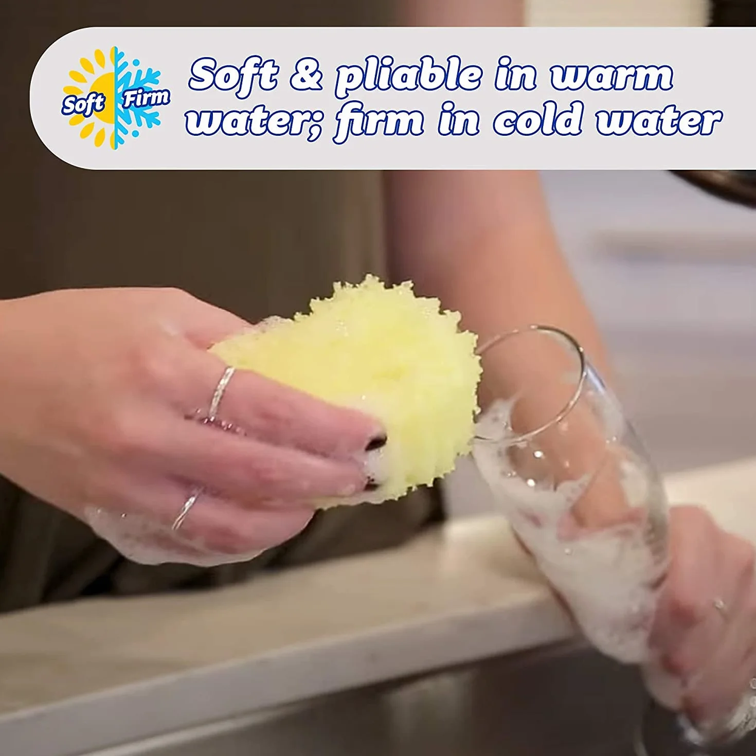 Scrub Daddy Gąbka Do Czyszczenia, Żółty, 4 Szt.