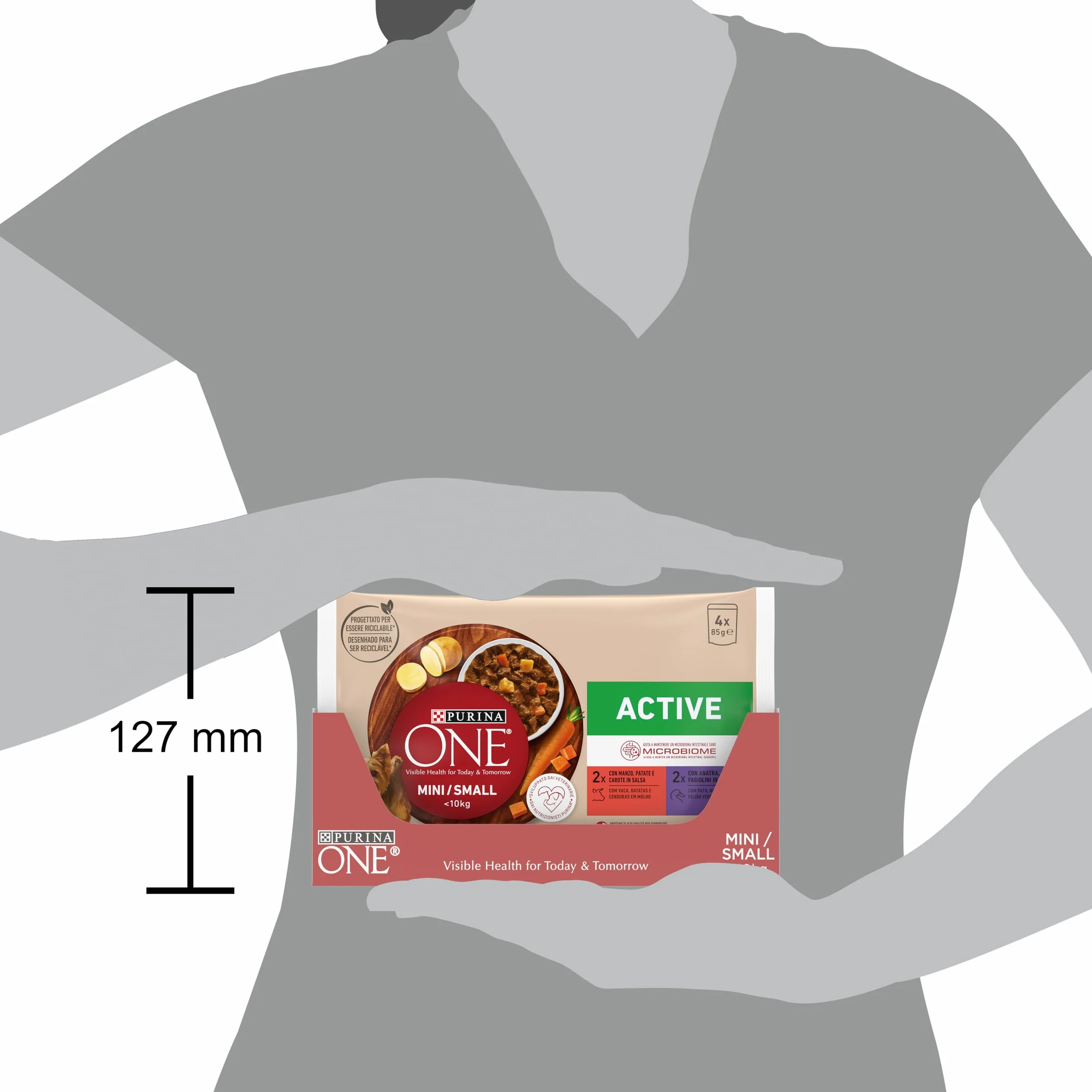 Purina One Multipack wilgotna karma dla psa wołowina i kaczka w sosie, 48 x 85g