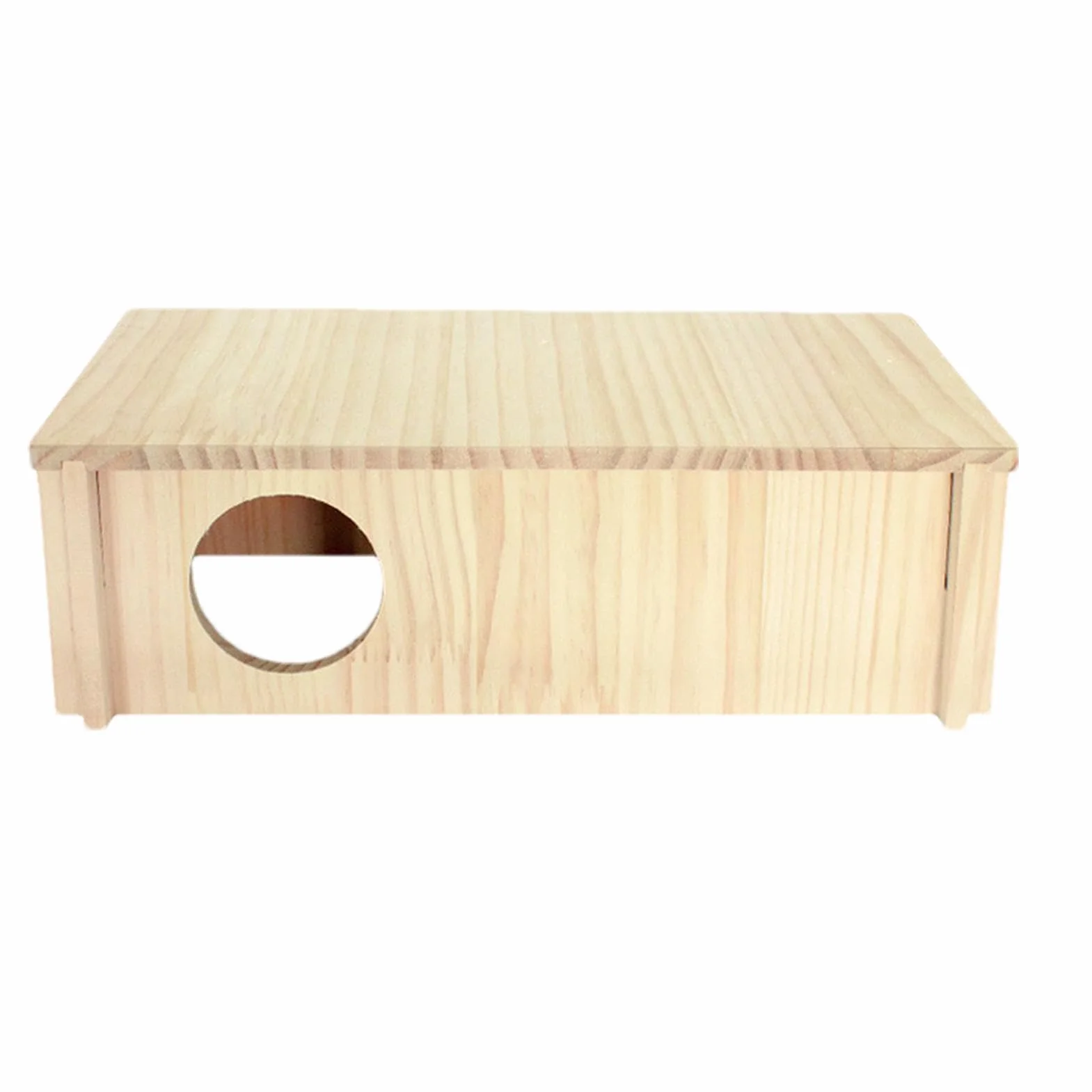 Multi Chamber Hamster House Maze, Large 2 Room, 11.81x5.91x3.74 inches Wooden Hamster Tunnel Toy for Hamsters Gerbils Mice Lemmings