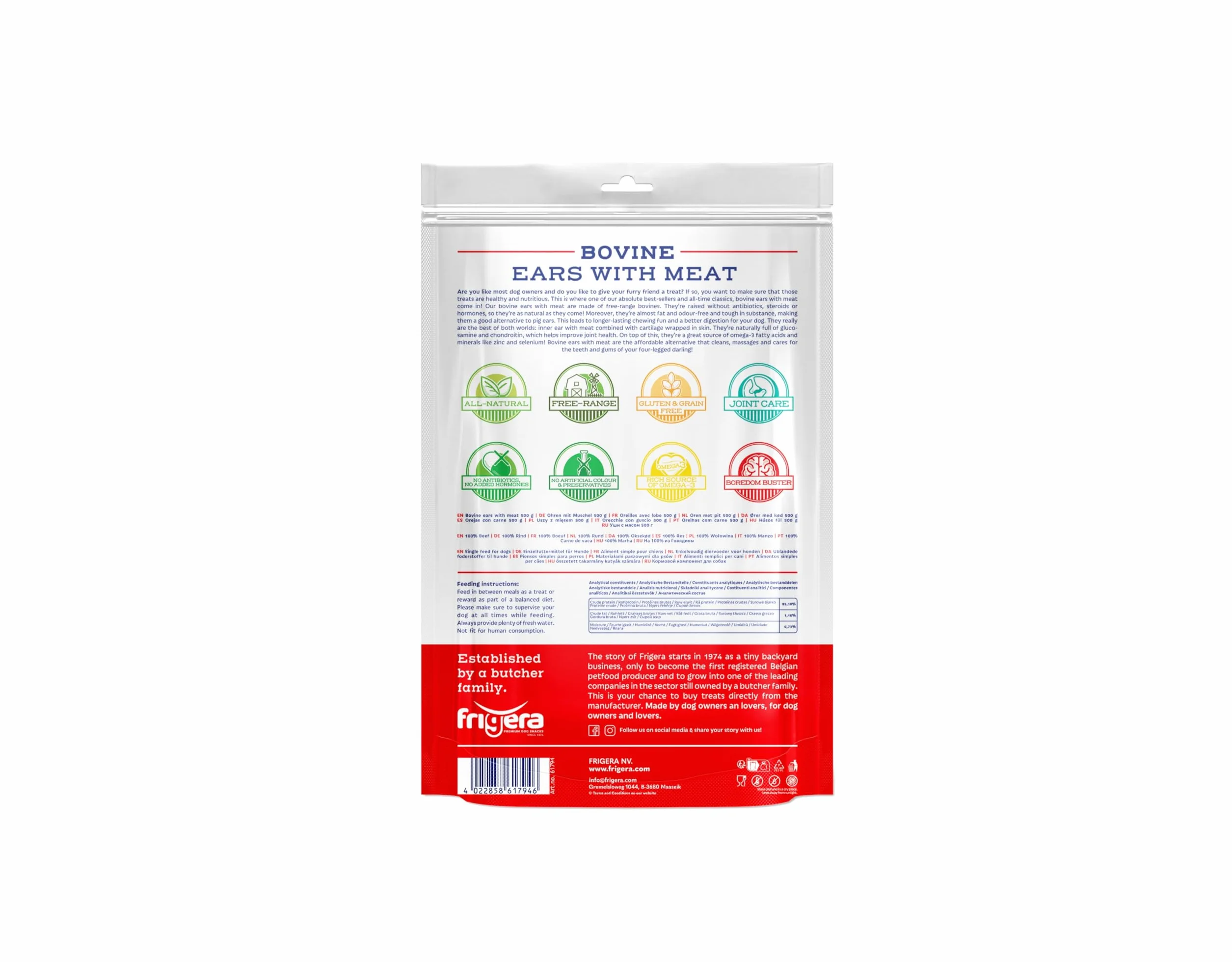 friGERA Bovine Ears with Meat 500 g