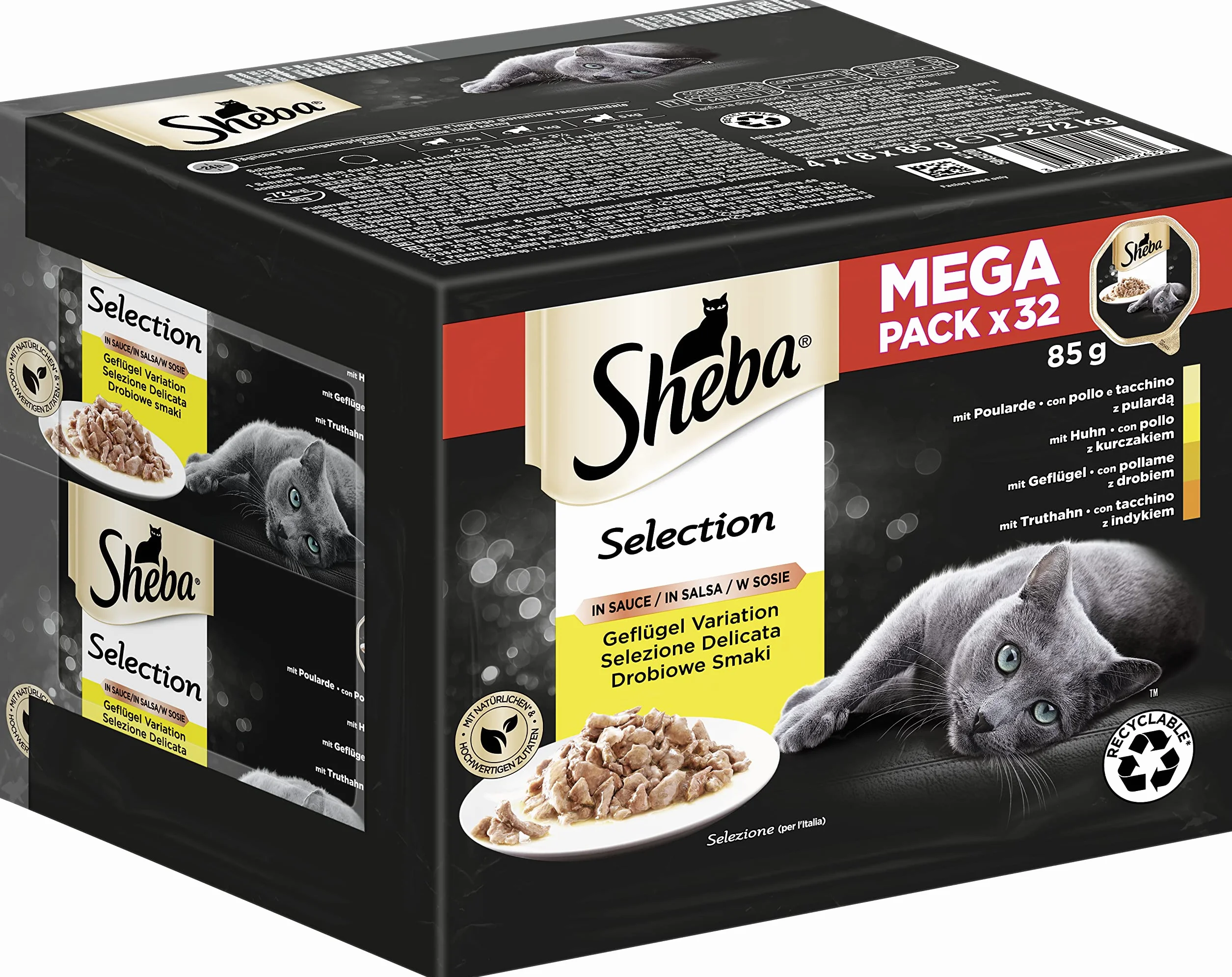 Sheba Selection in Sauce Mokra Karma dla Kotów 32 x 85 g