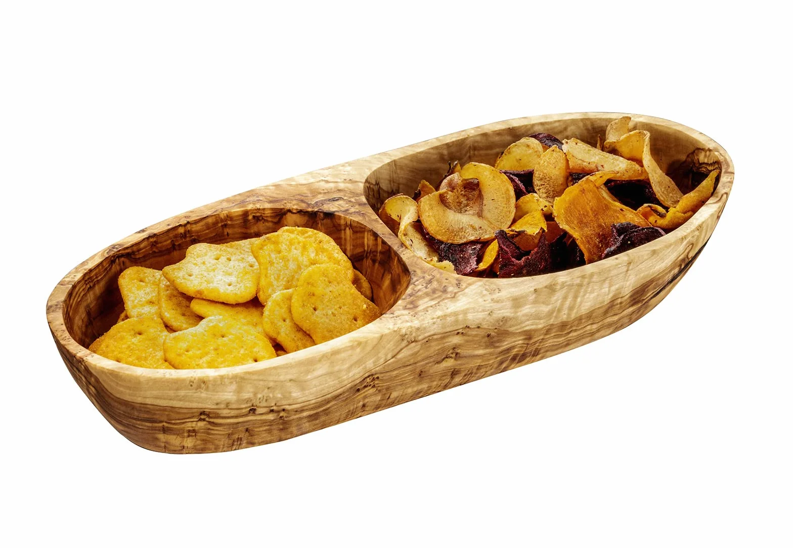 APS Miska -OLIVE- 26,5 x 11 cm, wys.: 5 cm drewno oliwkowe 0,6 litra (każda część jest unikatowa. Kolor i rysunek słojów mogą się różnić.)