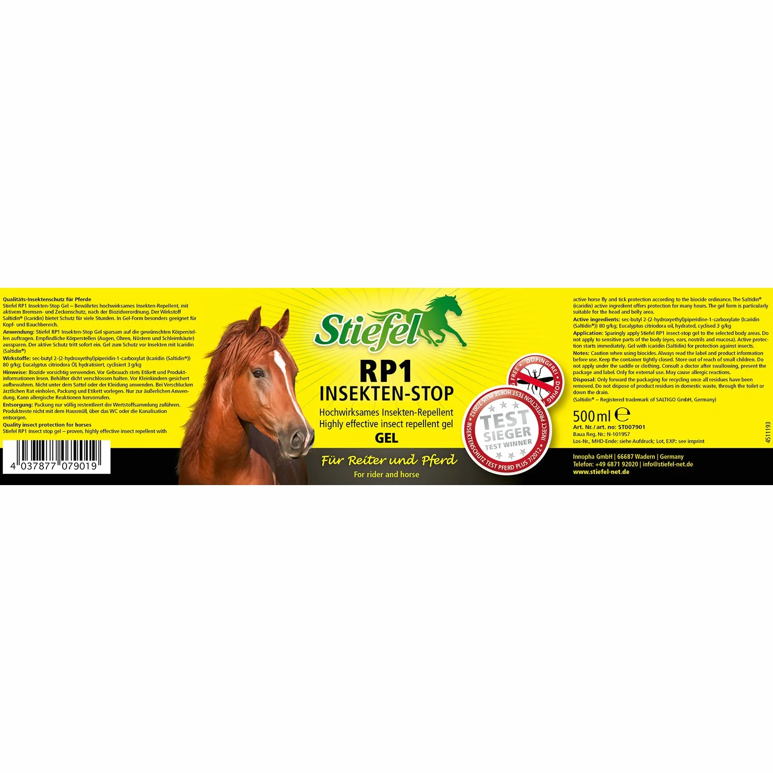 Stivali RP1 Stop Gel di Insetti per Cavaliere e Cavallo