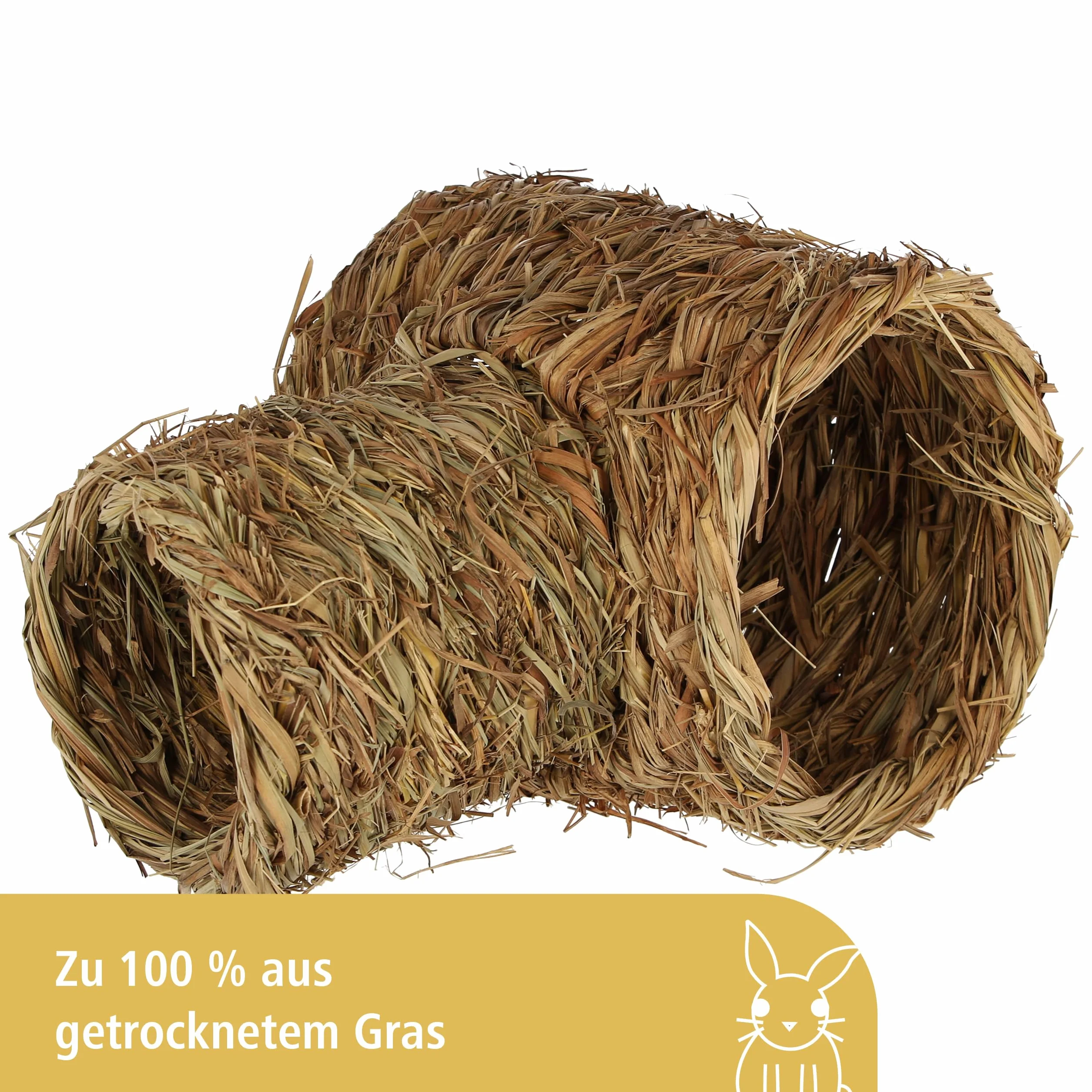 Kerbl 82762 Tunel do Zabawy dla Gryzoni, ø 18 x 24 cm/ø 24 x 30 cm, Brązowy