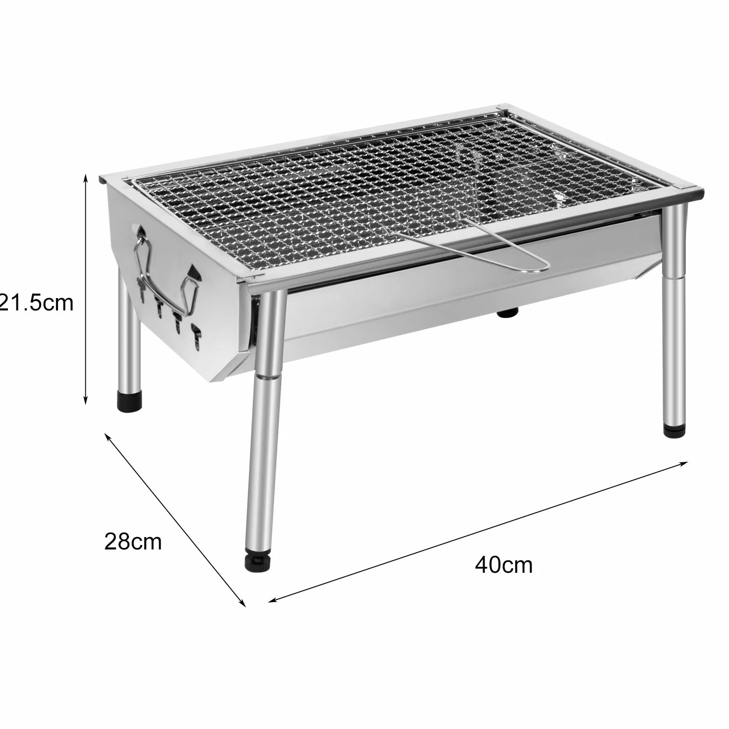 grill ze stali nierdzewnej regulowany grill do demontażu przenośny grill na zewnątrz grill do ogrodu piknika kempingowego