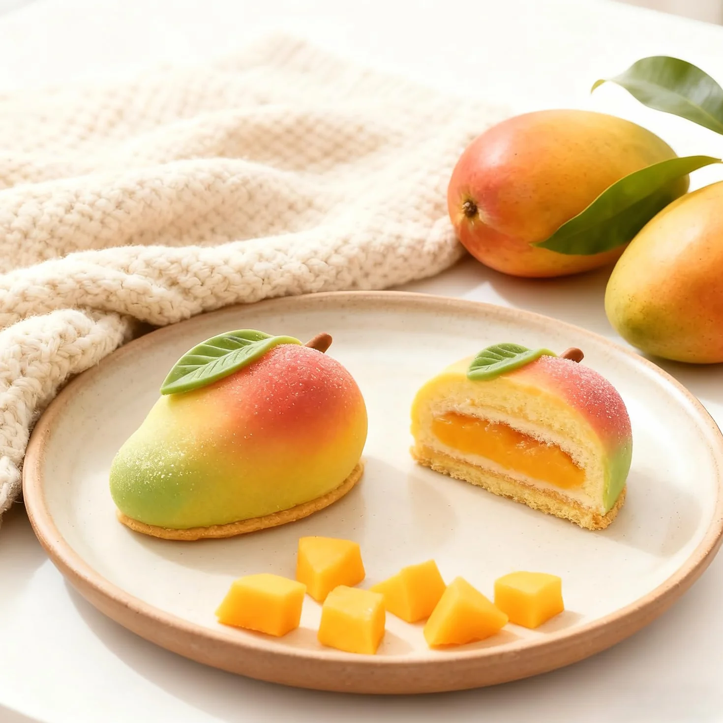 Silikonowa forma do mango, 10 otworów, 3D, mango, do samodzielnego wykonania, ciast, musów, deserów, puddingów