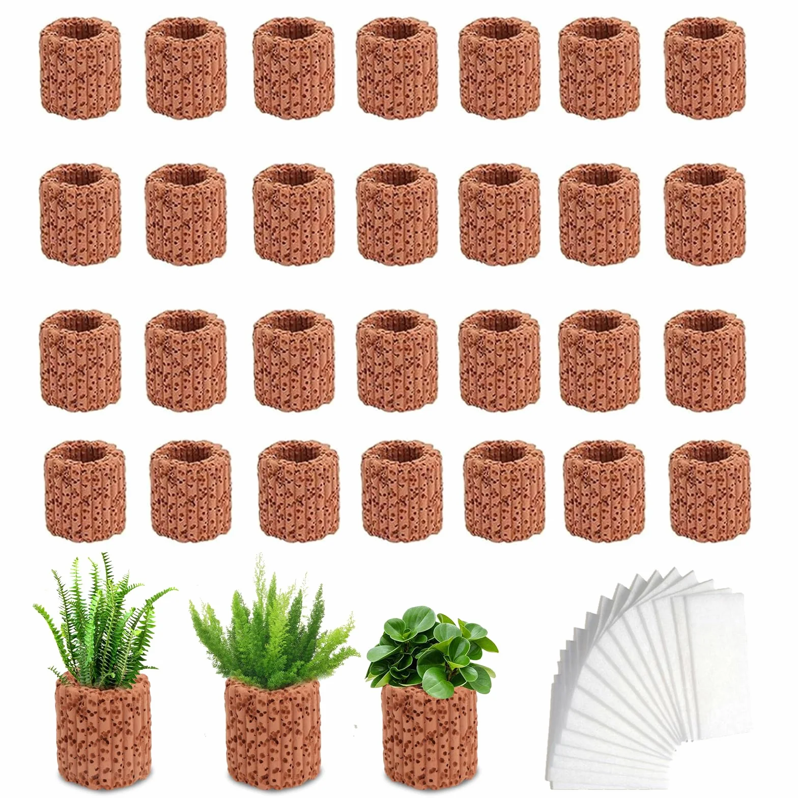 Stałe pierścienie ceramiczne do roślin wodnych 2,5 cm do akwarium