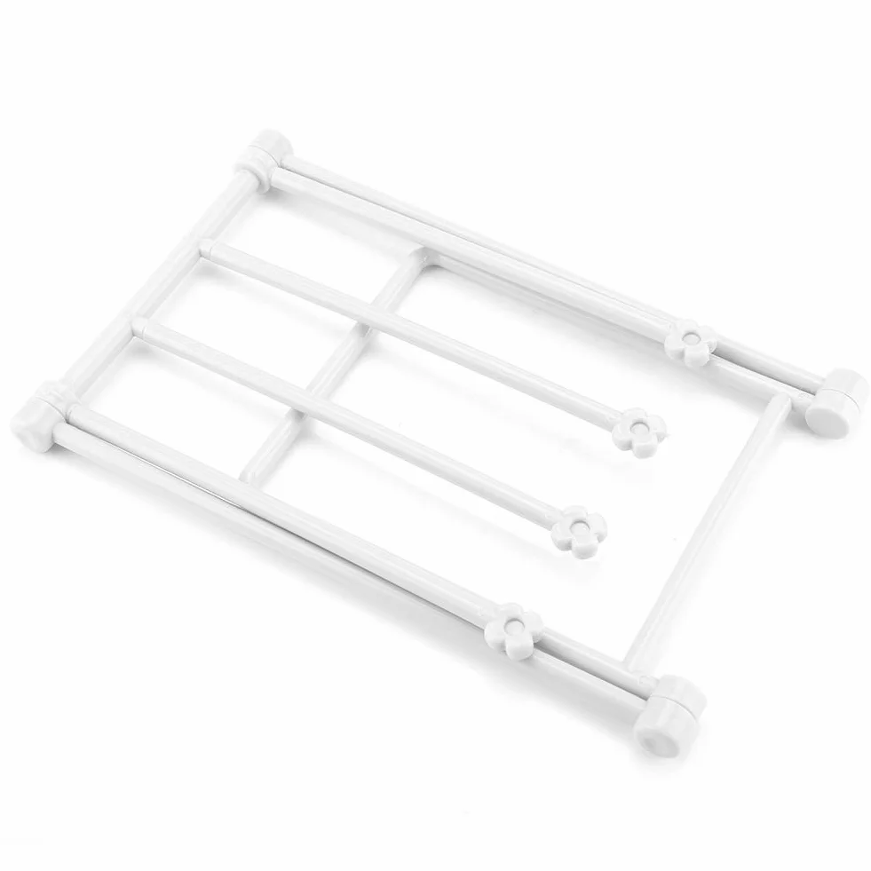 Wieszak na ręczniki kuchenne do kuchni domowej, wieszak na ręczniki, składany gruby i stabilny plastikowy stojak na ręczniki do naczyń, przechowywanie w kuchni (szary)