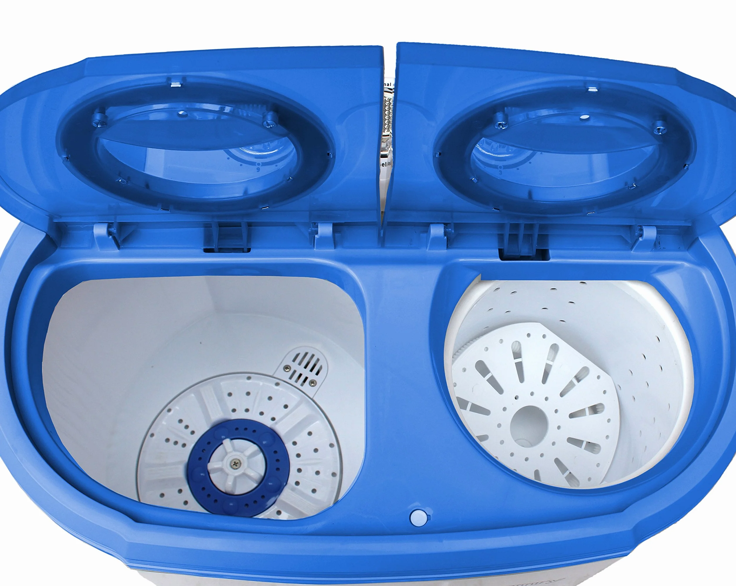 Steinborg Mini pralka z wirówką | 2 komory | pralka automatyczna do 3 kg | komora wirowania do 1 kg | pralka podróżna | mini pralka | kempingowa mobilna pralka Toploader, szara/biała