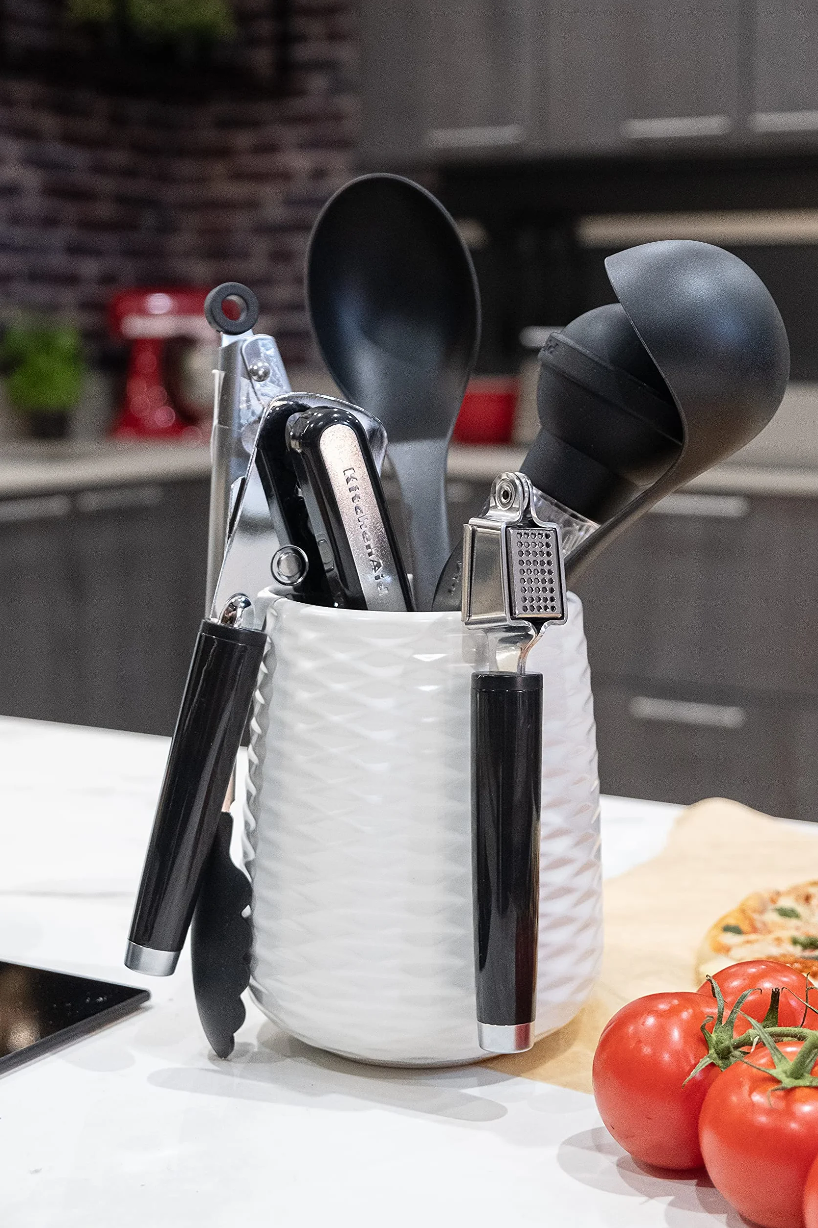 KitchenAid Zestaw Przyborów Kuchennych z Pojemnikiem, 6 Elementów, Bezpieczne dla Powłok Nieprzywierających, Możliwość Mycia w Zmywarce