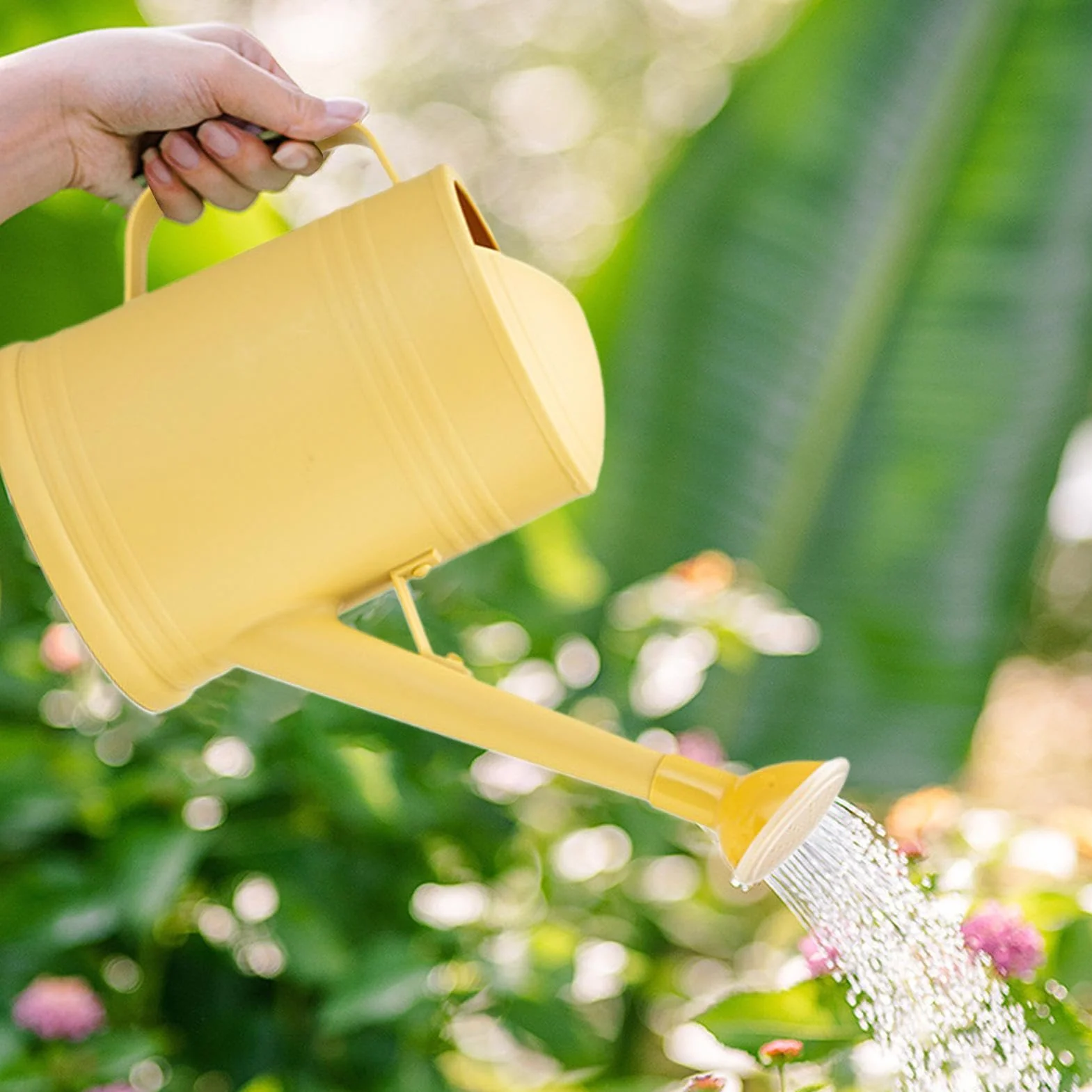 Plant Watering Can - Fine Mist Sprinkler Head Long Spout for Precise Irrigation | Mist Control with Lightweight Resin Water Pot, Garden Tool for Flowers Lawn Backyard Porch Indoor Plants