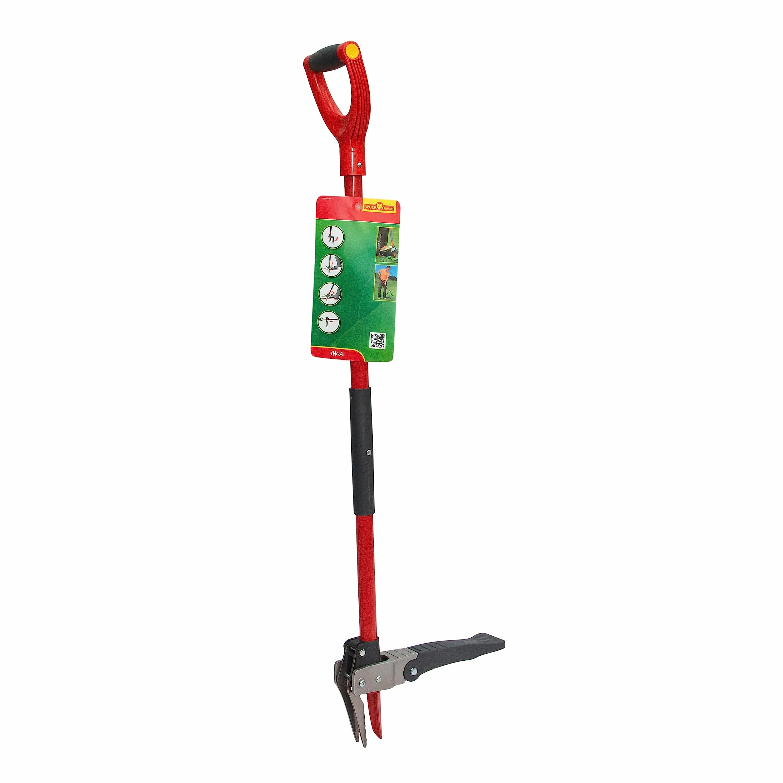 WOLF-Garten IWA Garden Weeder Narzędzie do pielęgnacji trawnika, czerwone, 121 x 7,75 x 3,75 cm