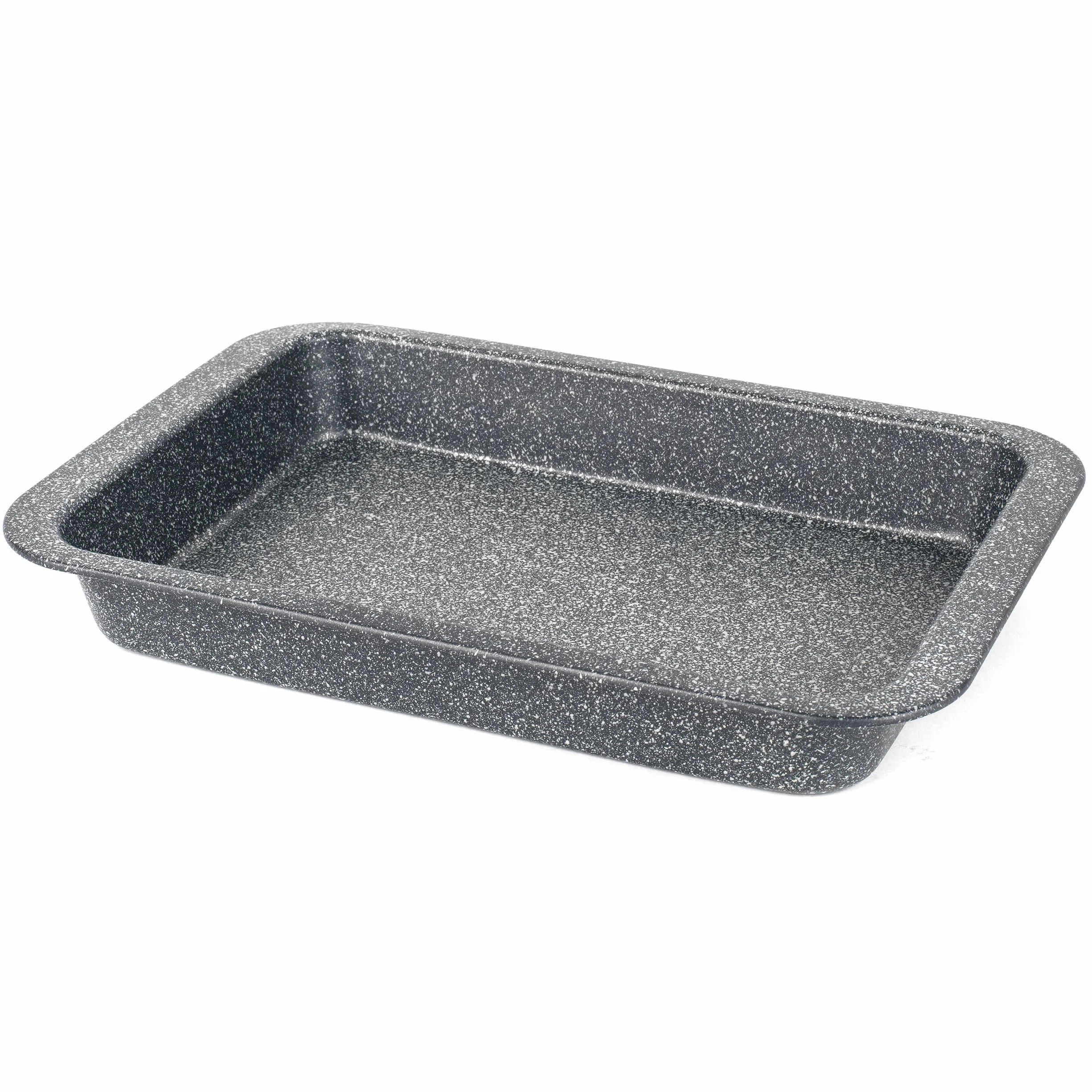 Salter BW07032BRMFOB Megastone Collection Carbon Steel Roaster, Roasting Pan, Deep Baking Tray, Non-Stick Coating, Oven Safe, PFOA-Free, 36 cm, Black